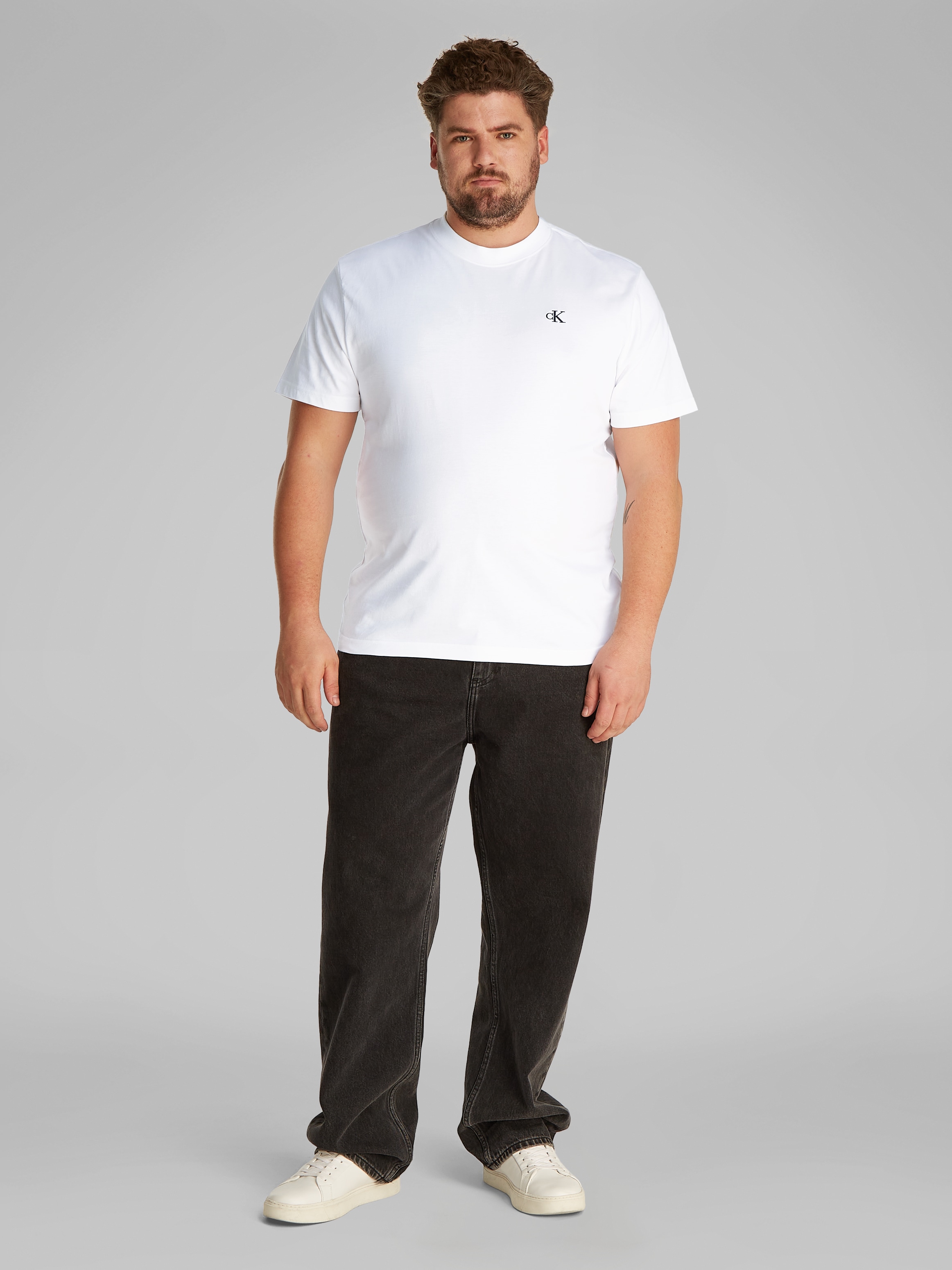 Calvin Klein Jeans Plus T-Shirt »PLUS SERIF FONT GRAPHIC TEE«, in großen Größen