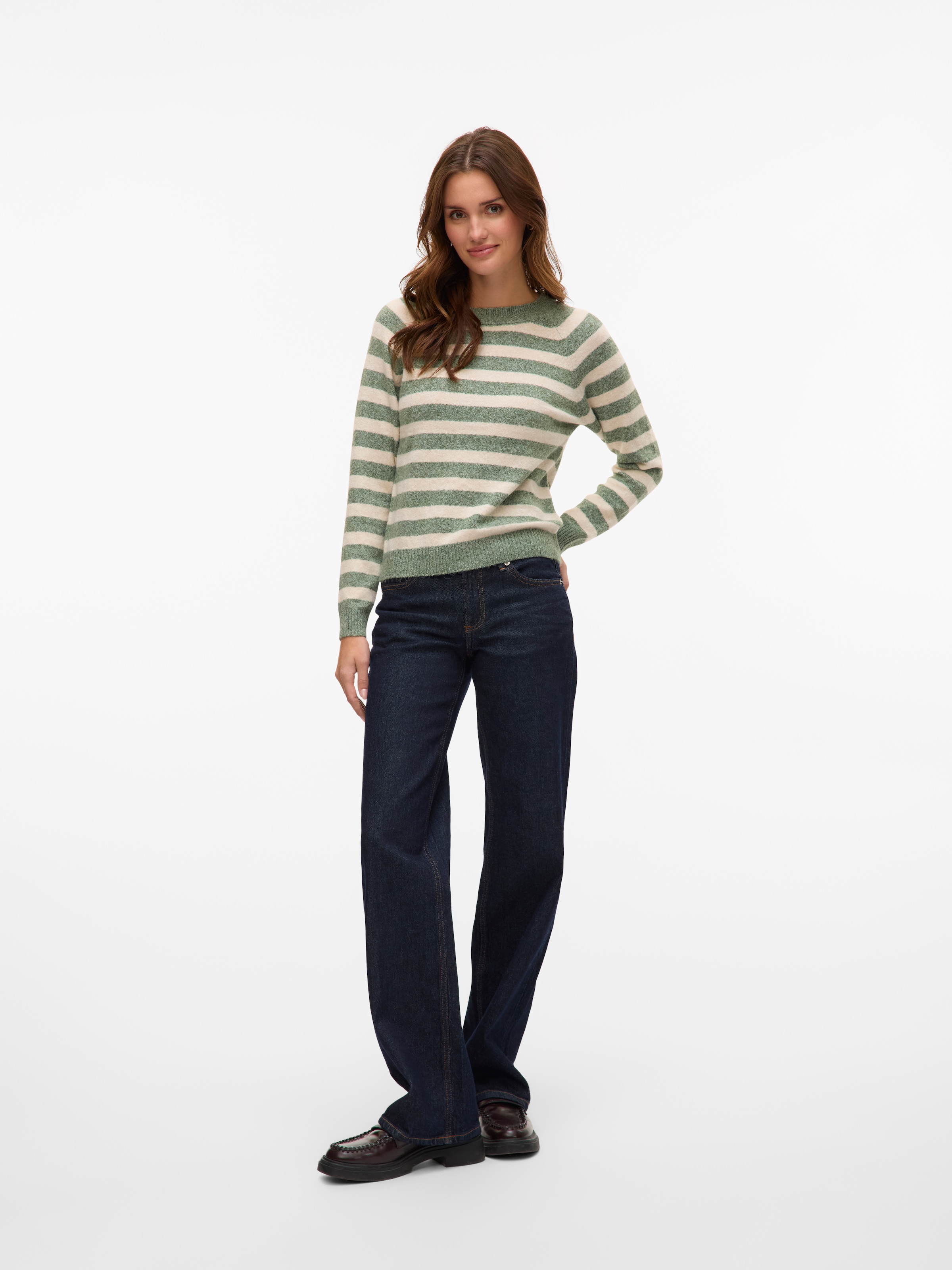 Vero Moda Rundhalspullover »VMDOFFY LS O-NECK BLOUSE GA NOOS«