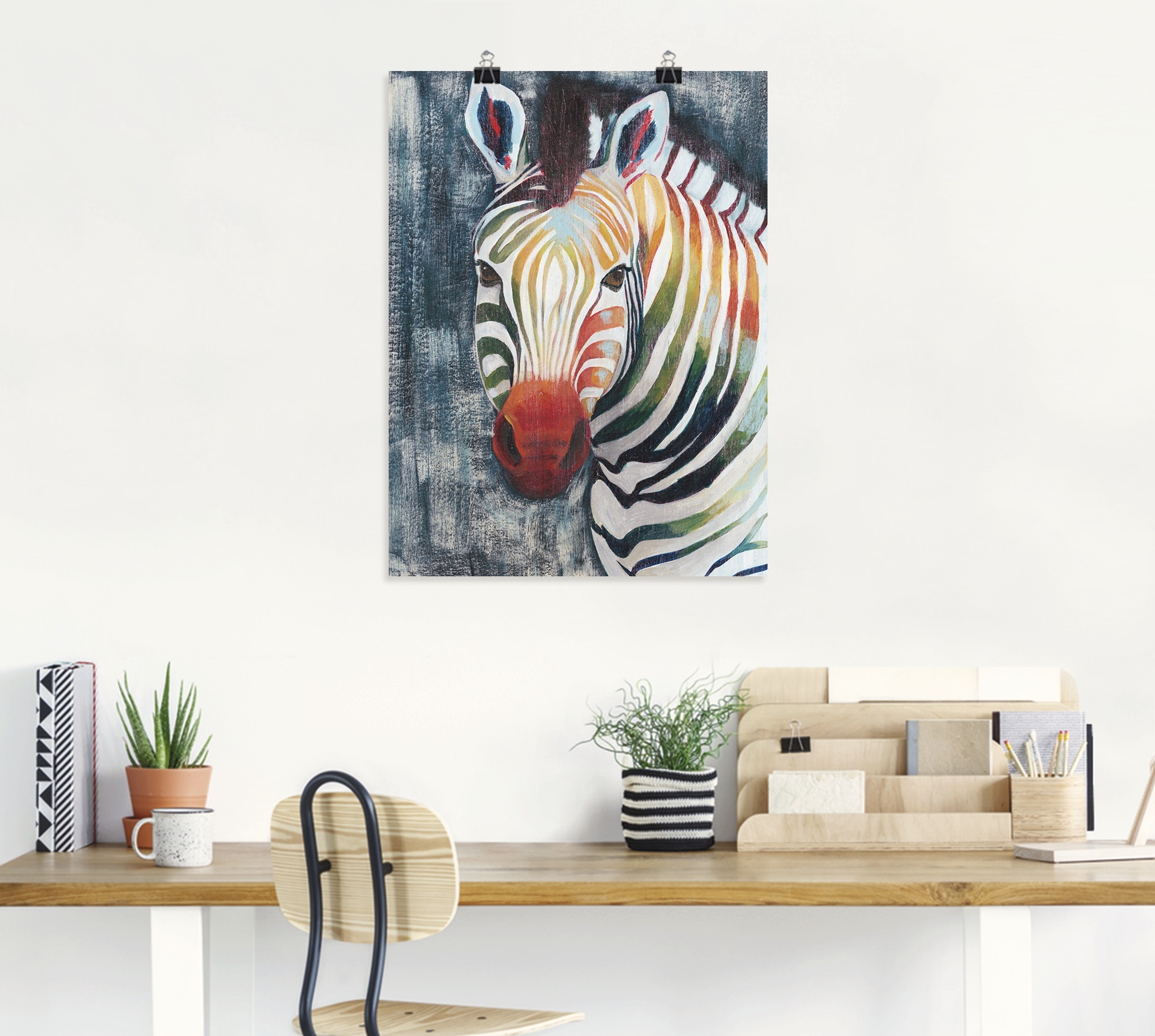 Artland Wandbild »Prisma Zebra II«, Wildtiere, (1 St.), als Leinwandbild, Poster in verschied. Größen