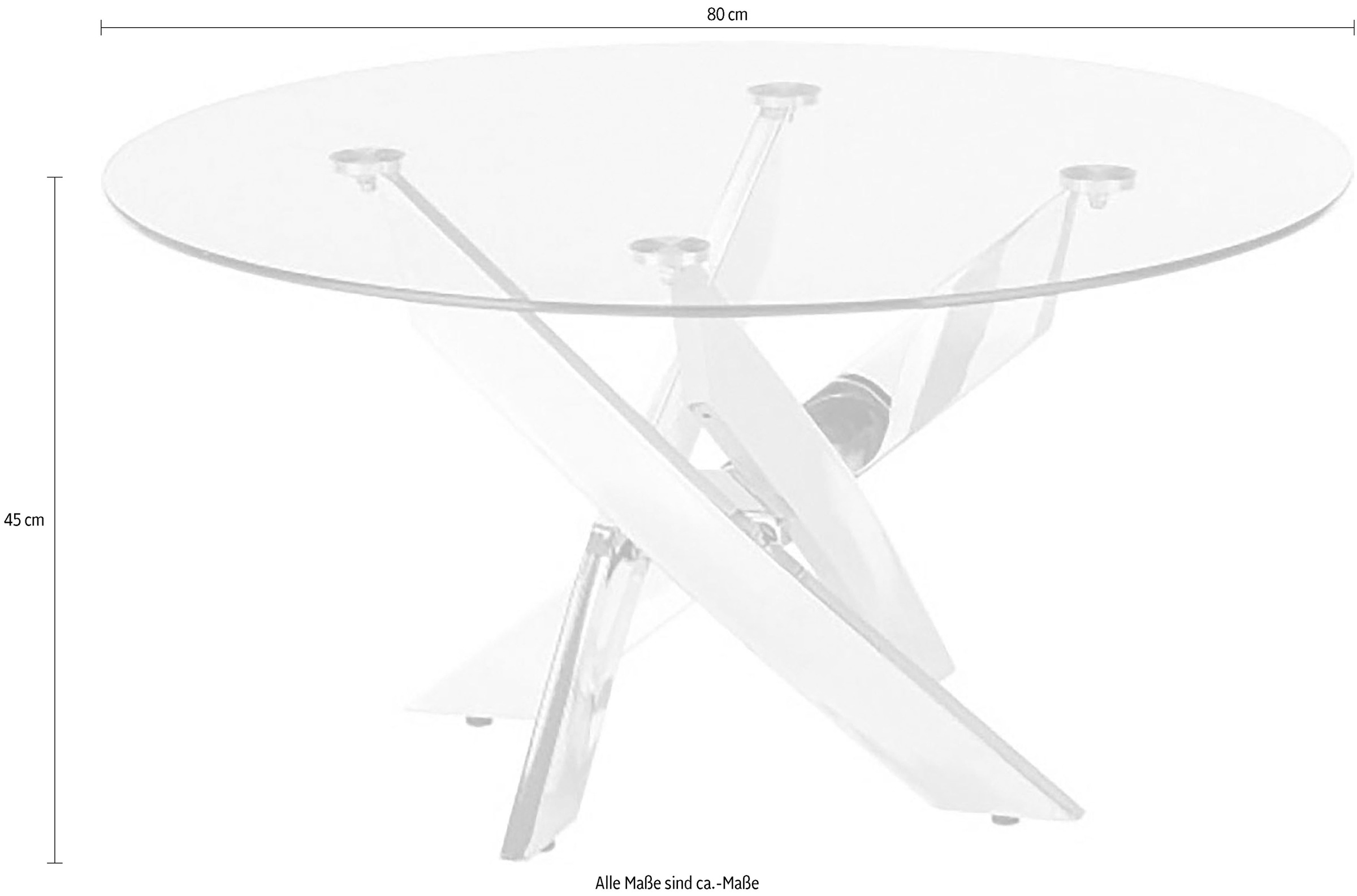 MCA furniture Couchtisch »KOPENHAGEN, TOSELLER!«, (Couchtisch, Glastisch), Belastbarkeit von 10kg, robust, modern, Sicherheitsglasplatte