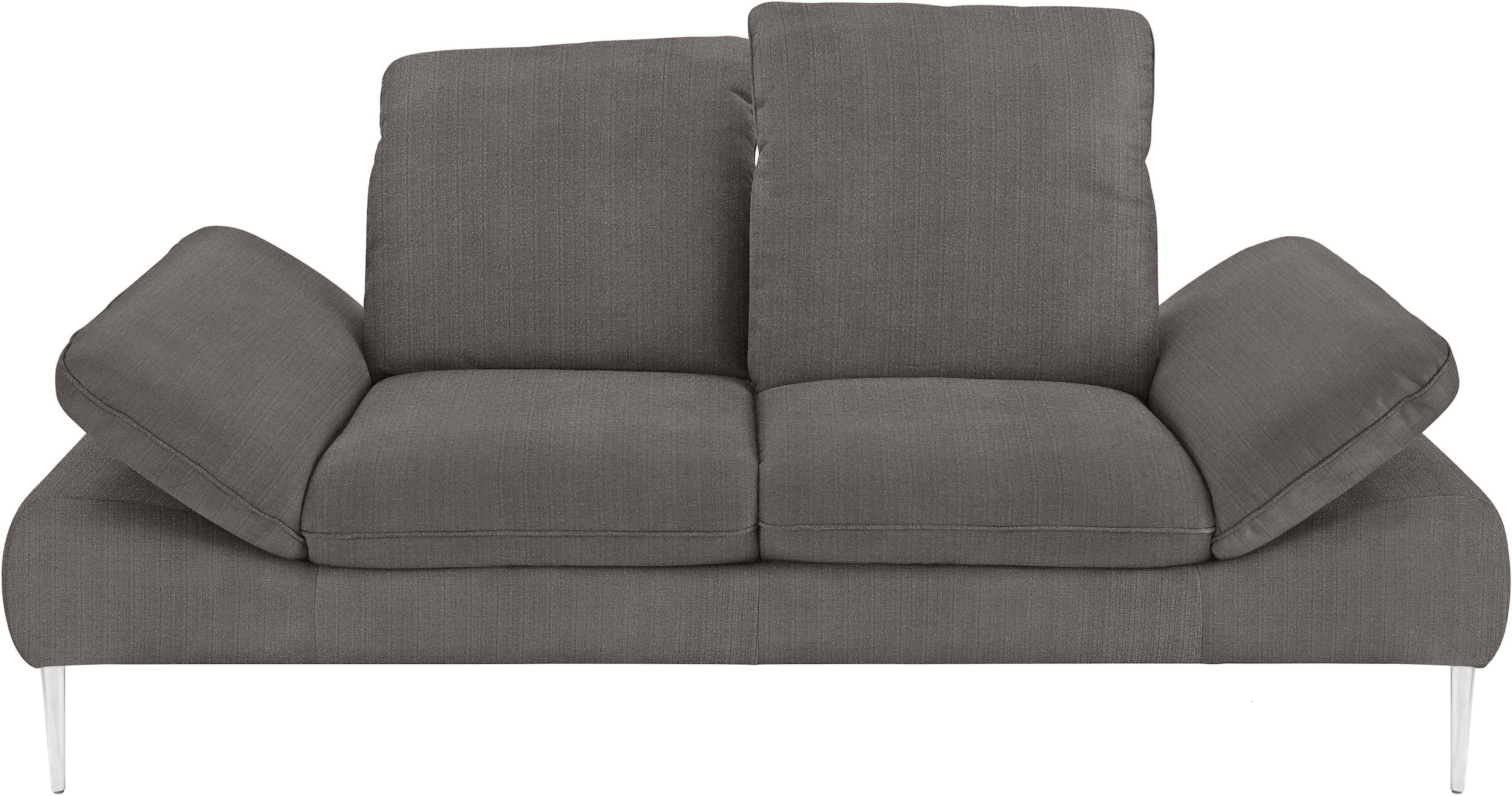 W.SCHILLIG 2,5-Sitzer »enjoy&MORE« mit Sitztiefenverstellung, Füße silber matt, Breite 232 cm