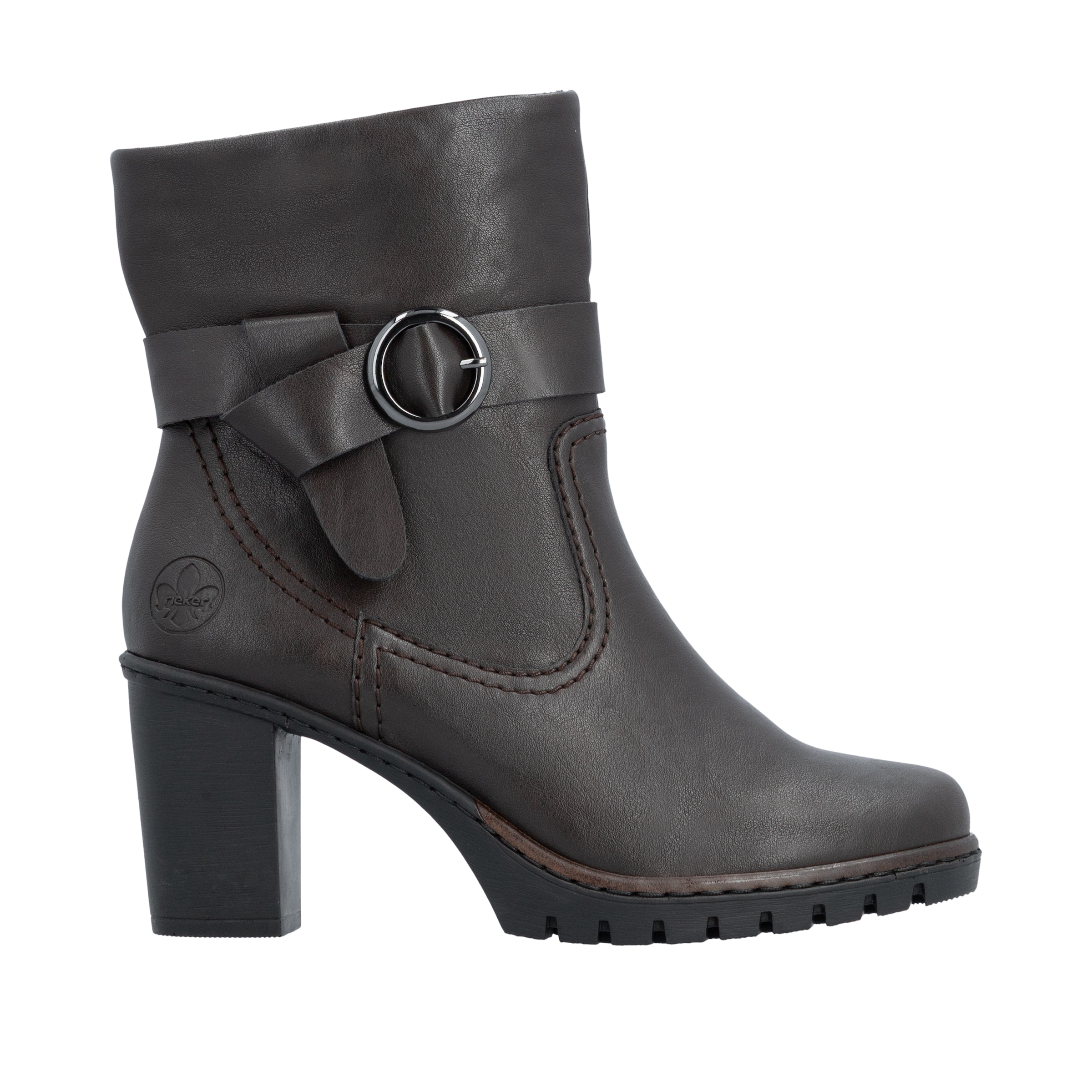 Rieker Stiefelette  Ankleboots, Blockabsatz, mit Reißverschluss