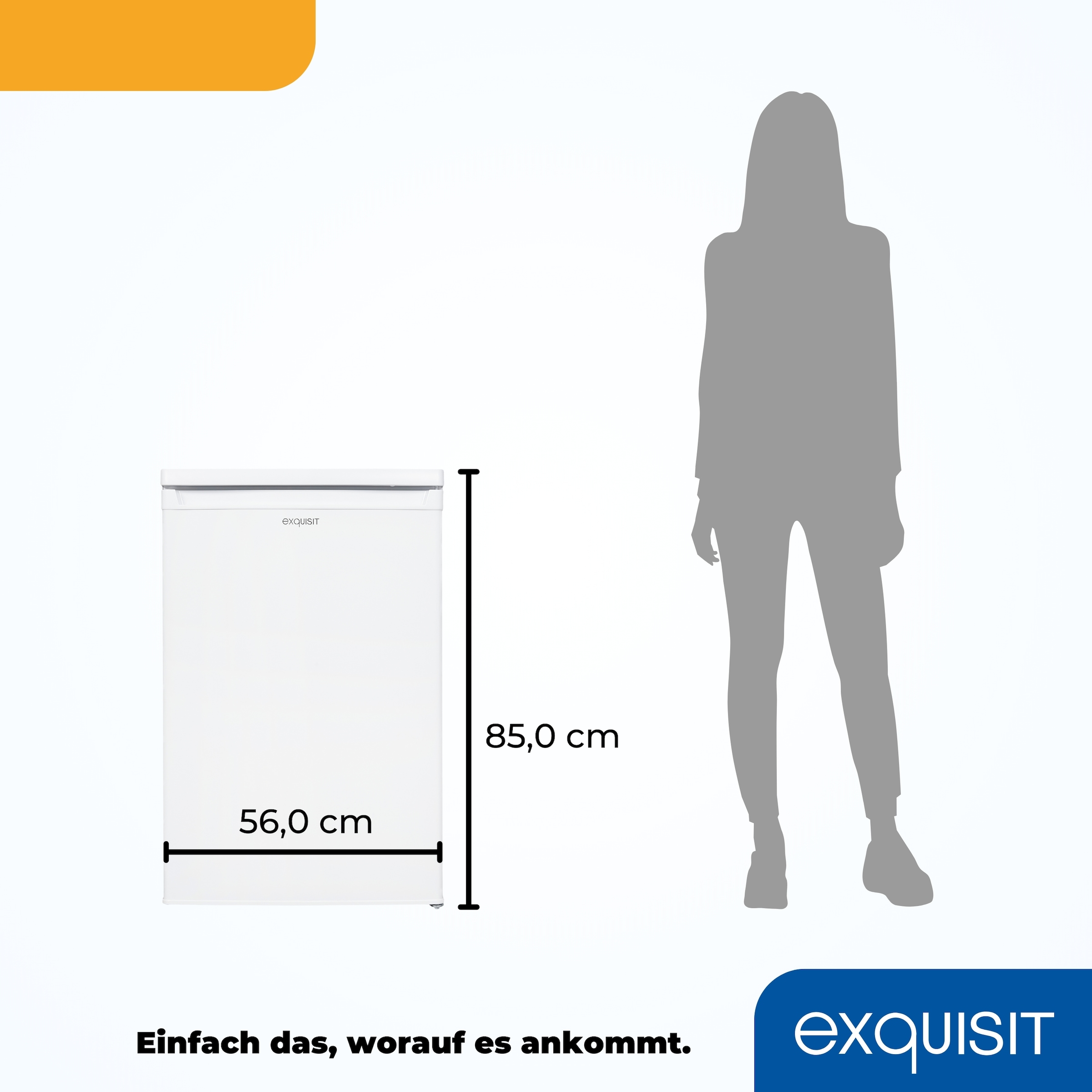 exquisit Kühlschrank »KS16-4-E-040E weiss«, 109 L Volumen, 4 Sterne Gefrieren