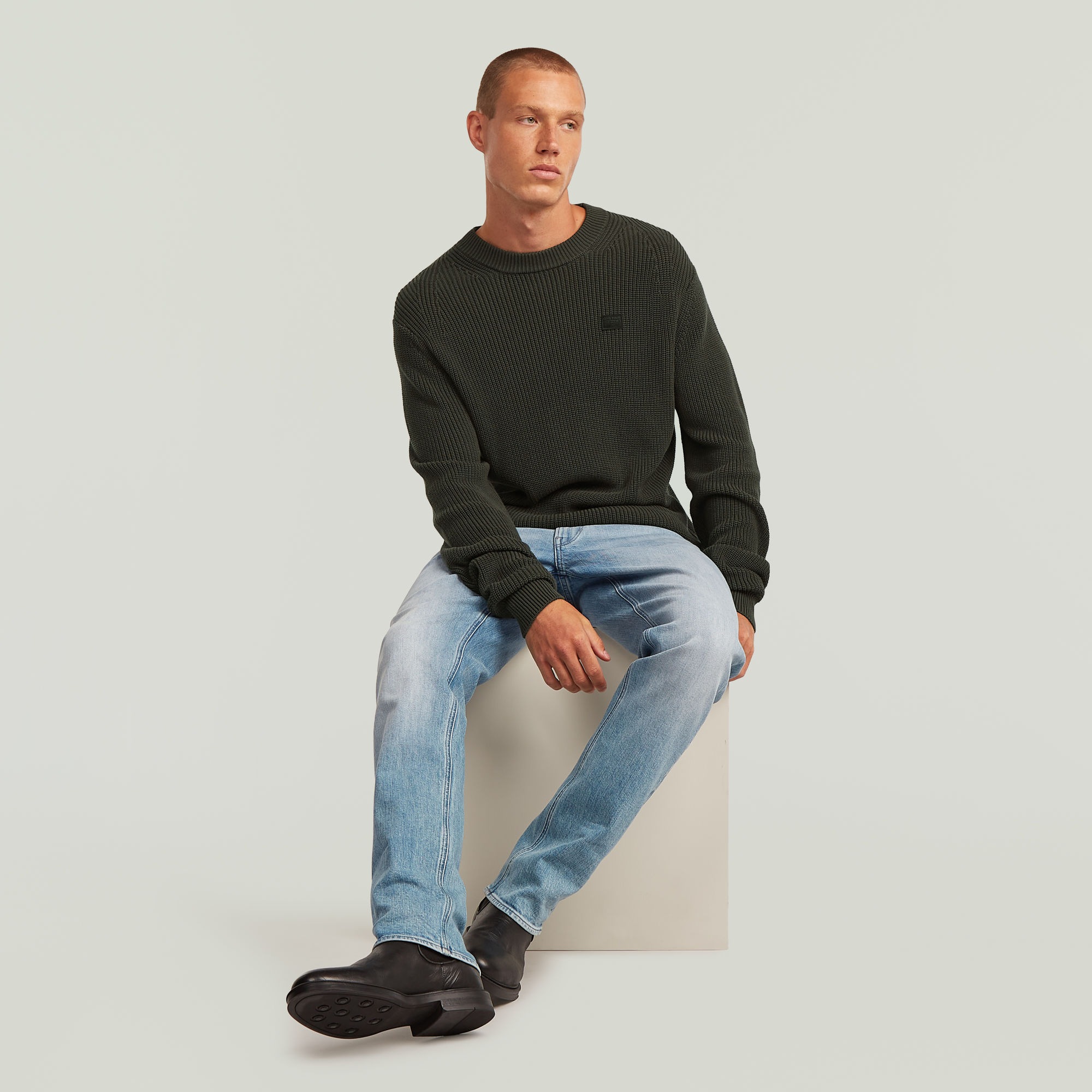 G-STAR Strickpullover mit Rundhals