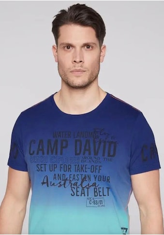 CAMP DAVID T-Shirt, mit großem Logofrontprint kaufen