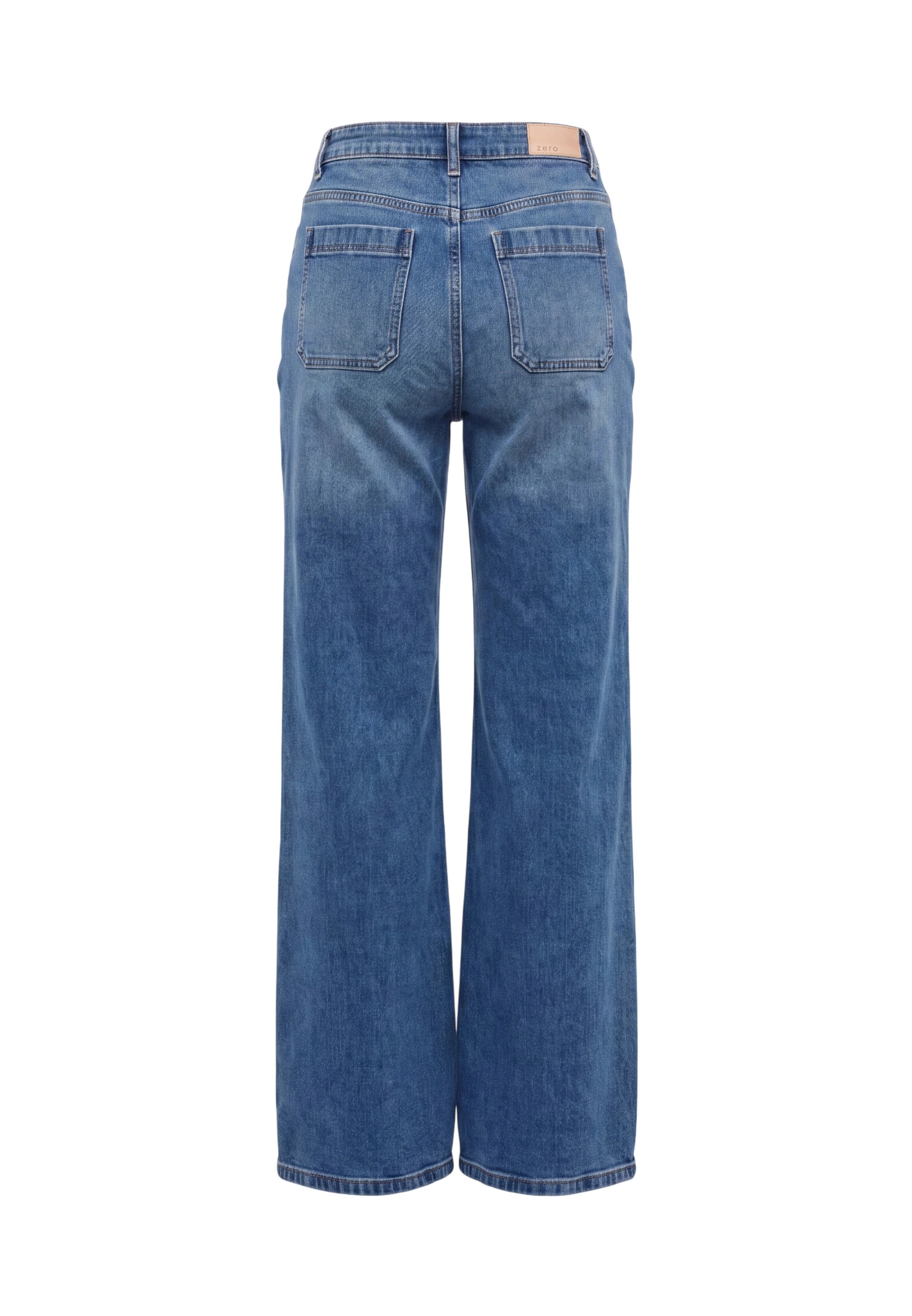 Zero Stoffhose »Basic-Jeans mit aufgesetzten Taschen«