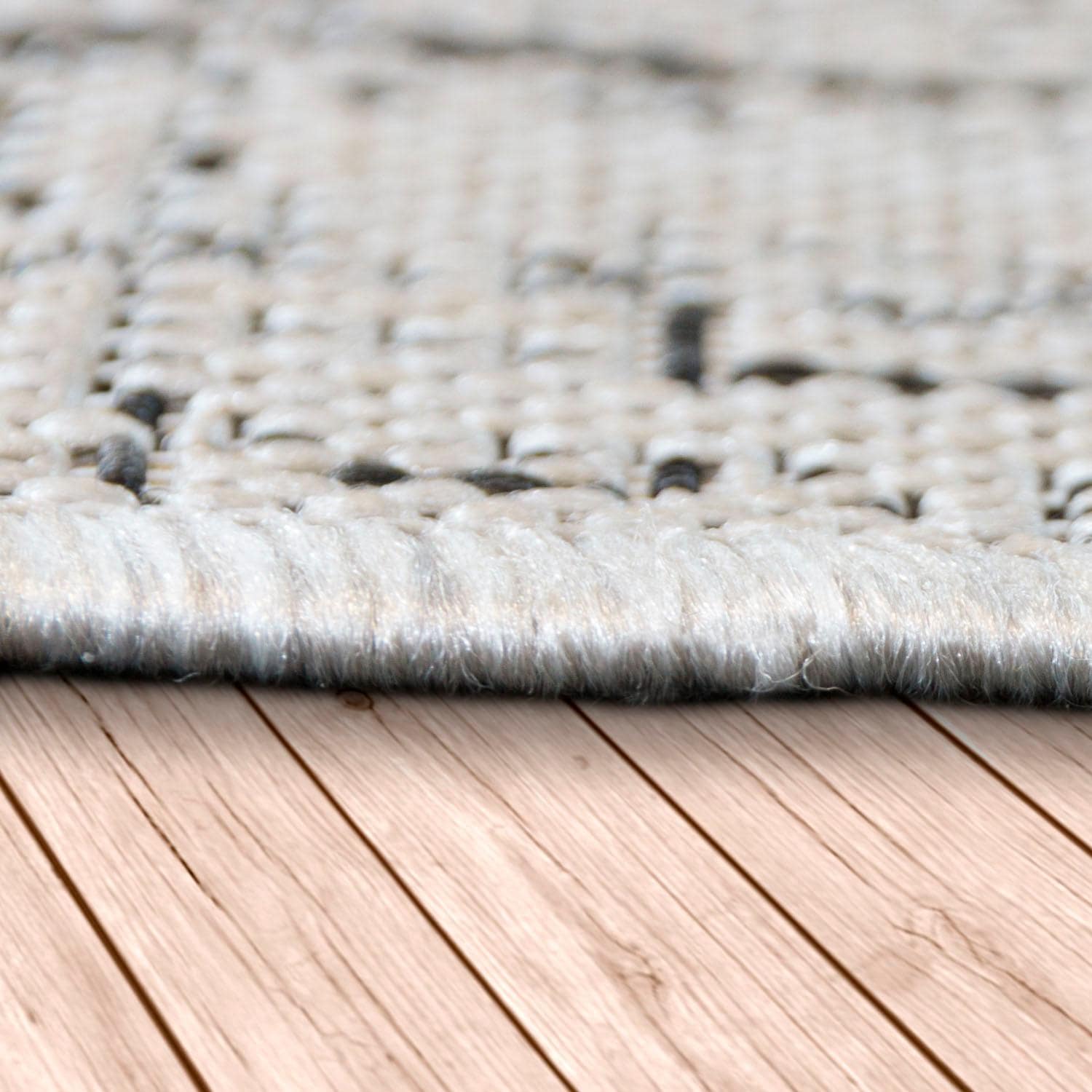 Paco Home Teppich »Coco 204«, rechteckig, 4 mm Höhe, Flachgewebe, Rauten Muster, Vintage Design, In- und Outdoor geeignet