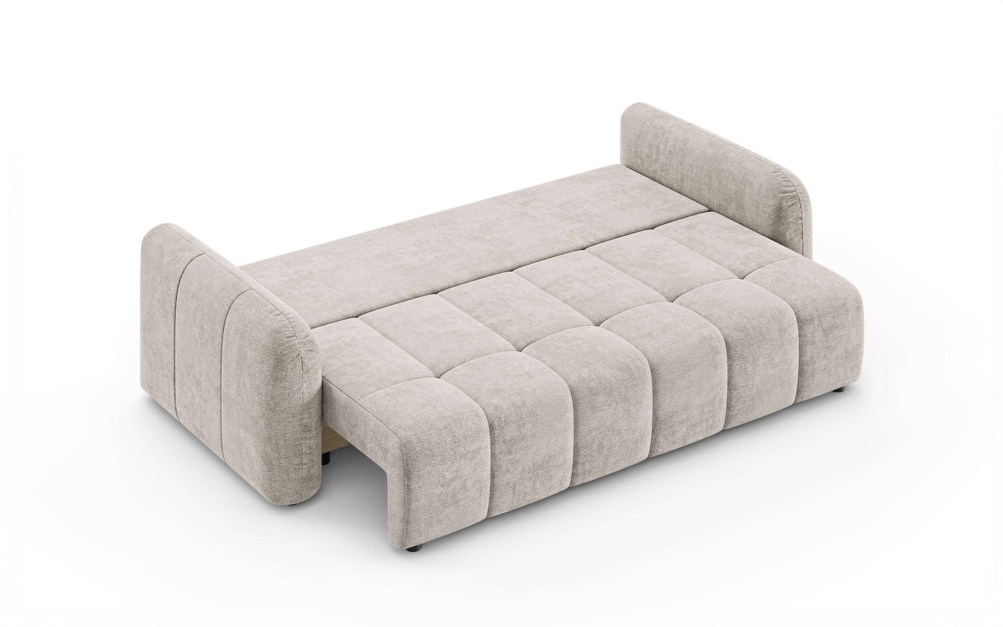 OTTO home 3-Sitzer »NERRINA Schlafsofa, Bettkasten, komfortables Sitzgefühl, Breite 234cm« Liegefläche 146x193cm, inklusive Rückenkissen, moderne Steppung