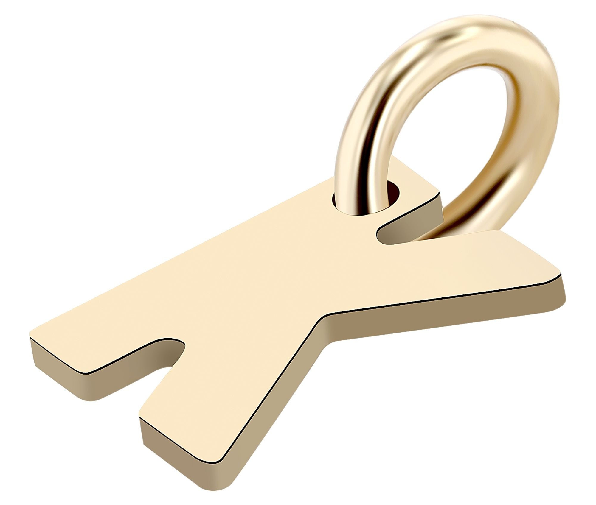 Adelia´s Buchstabenanhänger »Unisex Anhänger ¿ Buchstabe N Buchstabenanhänger aus 375 Gold«