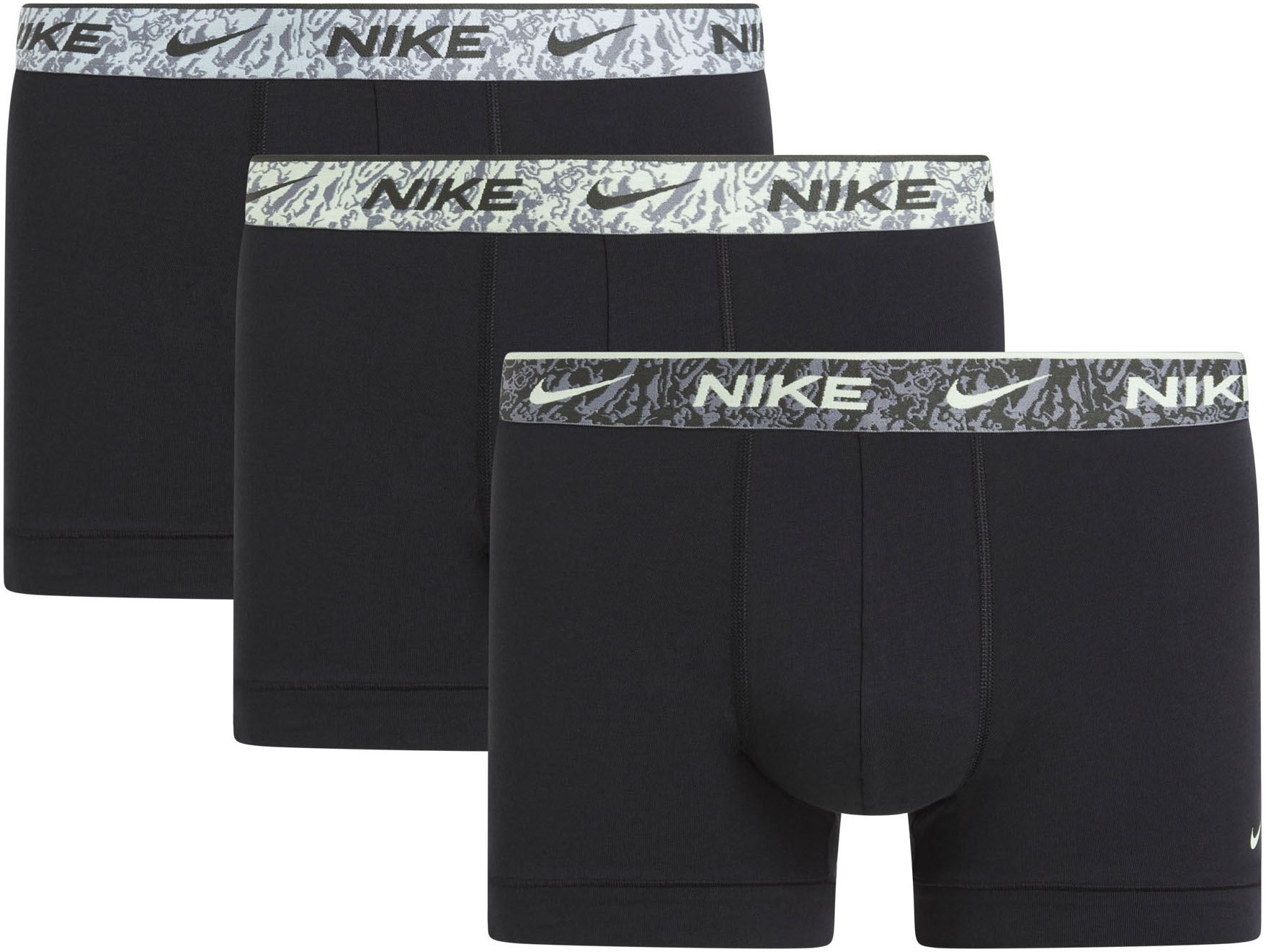 Nike Underwear Herren Trunk »TRUNK 3PK« Packung, 3er, 3 Stk. tlg., mit farbigem NIKE Logo-Elastikbund, Größe XL (52)