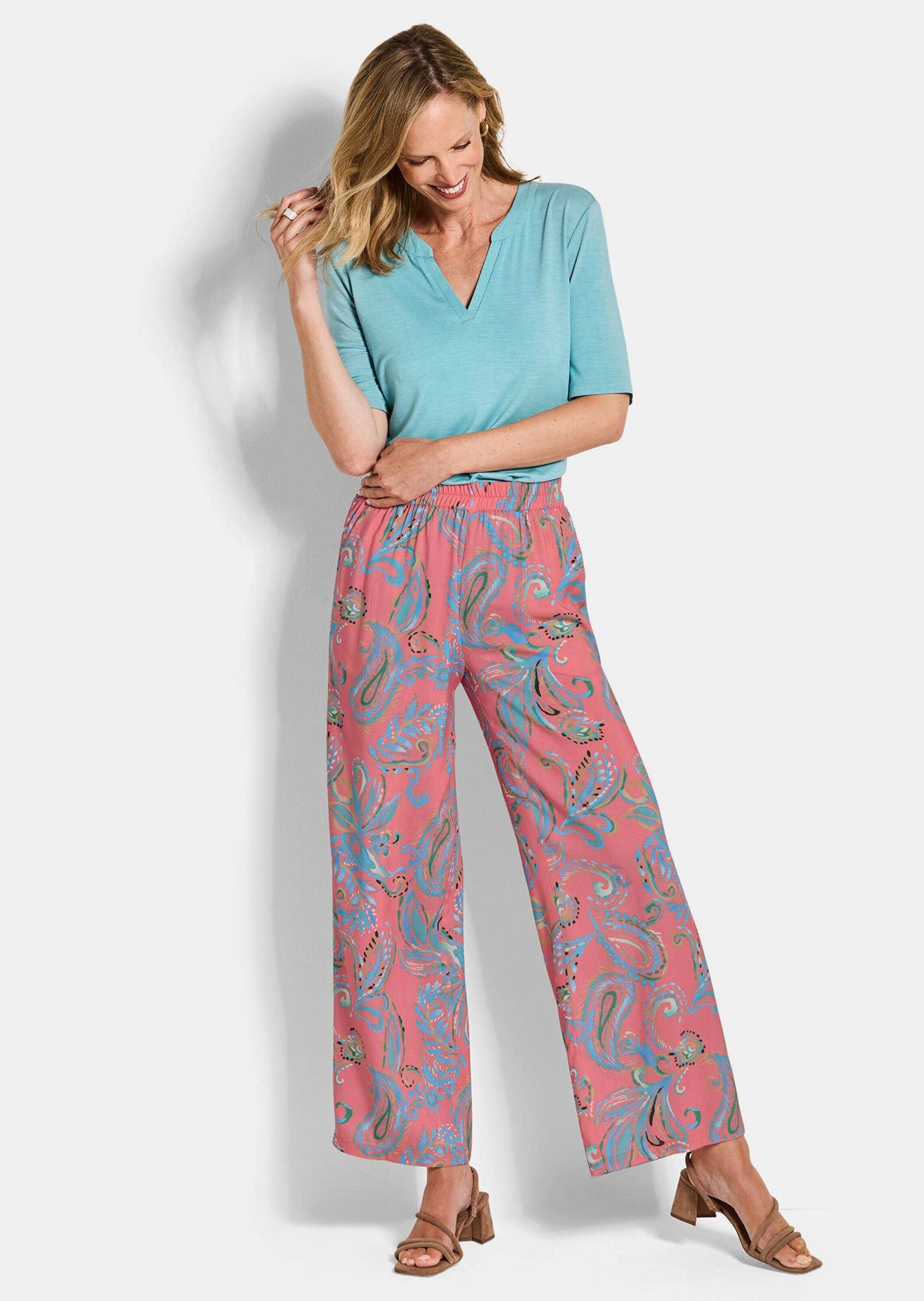 GOLDNER Schlupfhose »Hose VERA aus reiner Viskose«