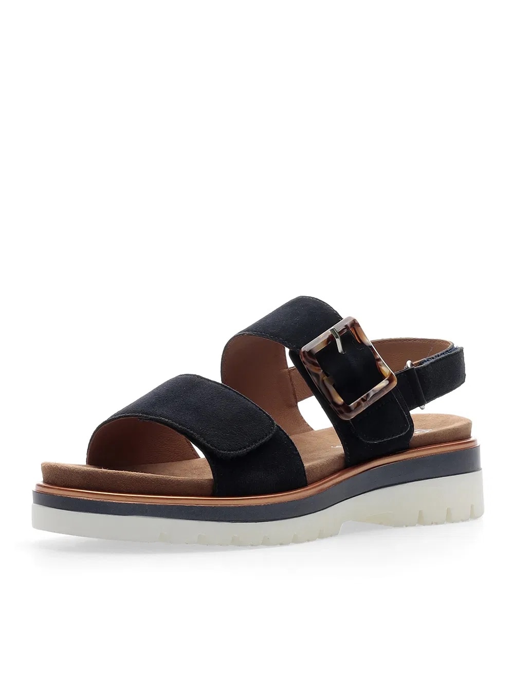 Ara Plateausandaletten »MALAGA«, Plateausandale, Klettschuh in Bequemweite G (= weit)