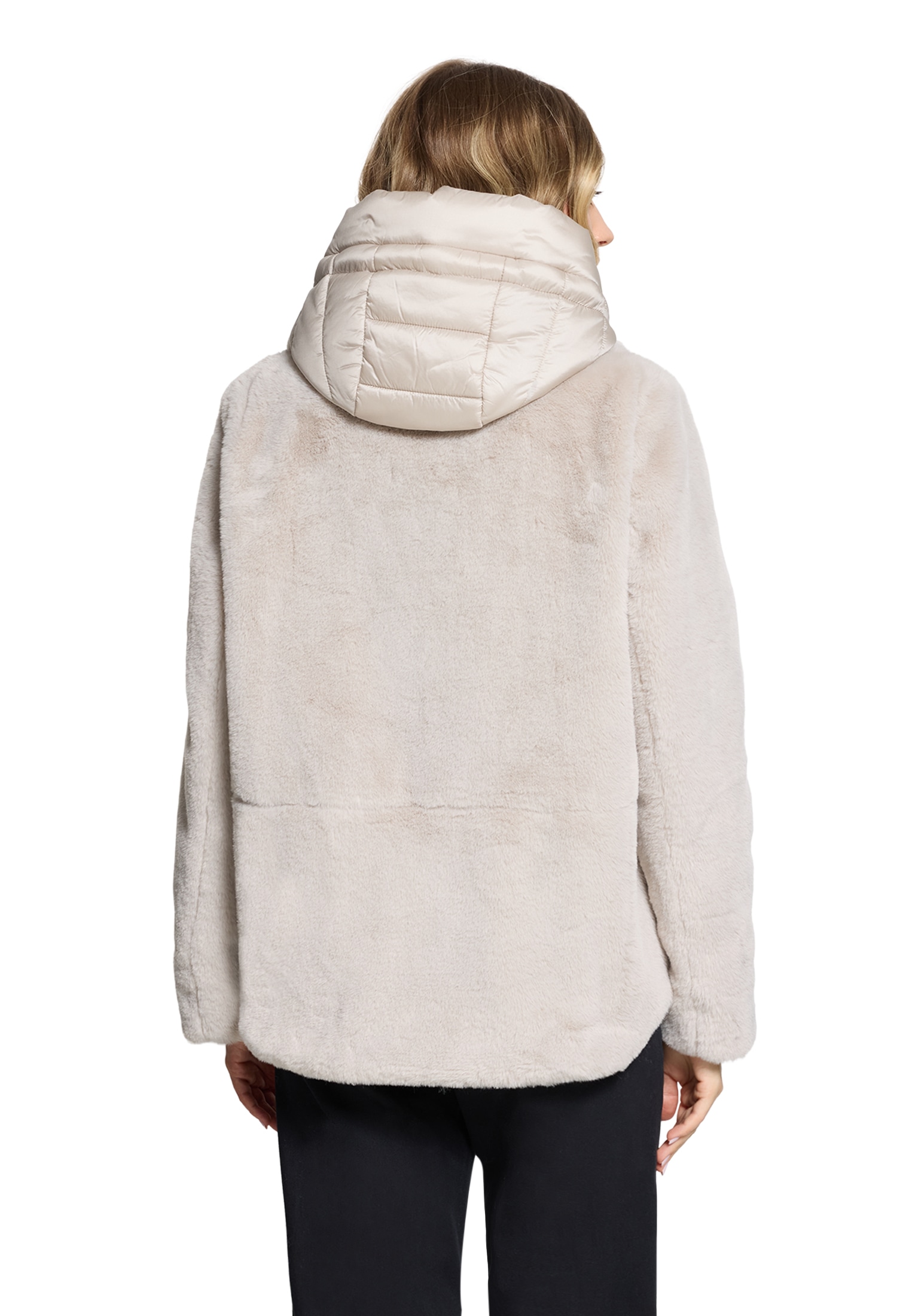 Amber & June Plüschjacke »Plüschjacke mit abnehmbarem Westenteil«