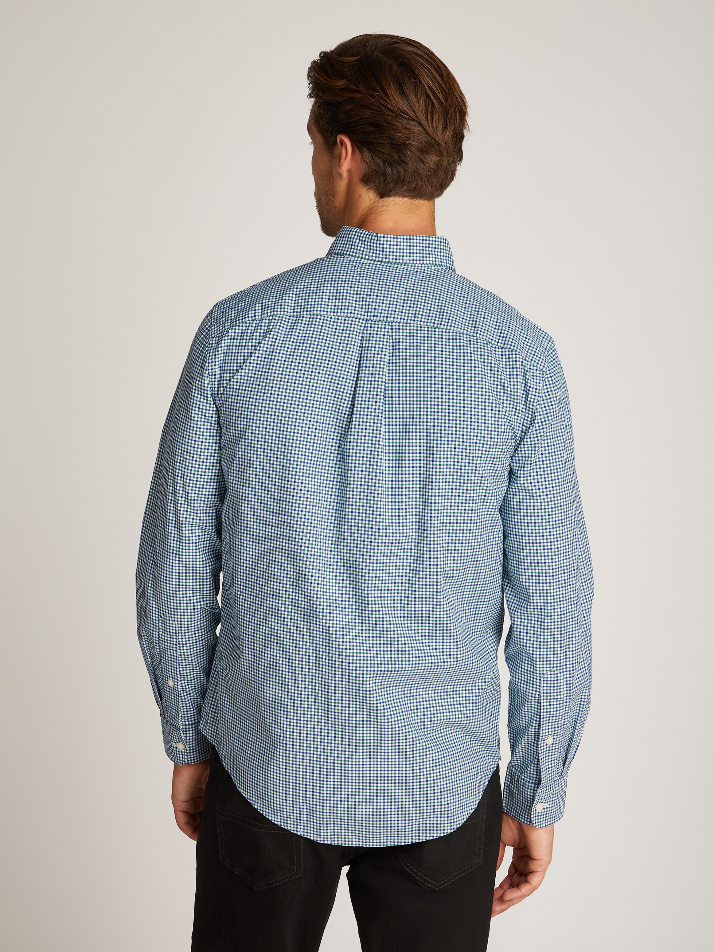 Tommy Hilfiger Businesshemd »FLEX POPLIN GINGHAM RF SHIRT«, mit Karomuster