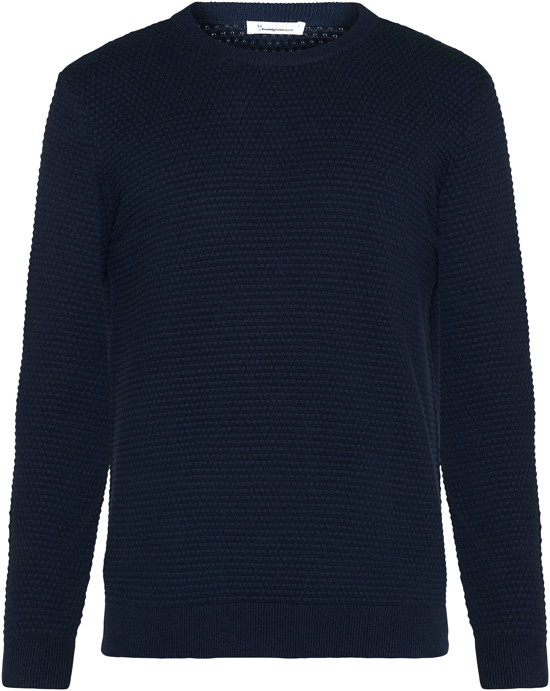 KnowledgeCotton Apparel Rundhalspullover »VAGN regular«, im leicht strukturiertem Strick