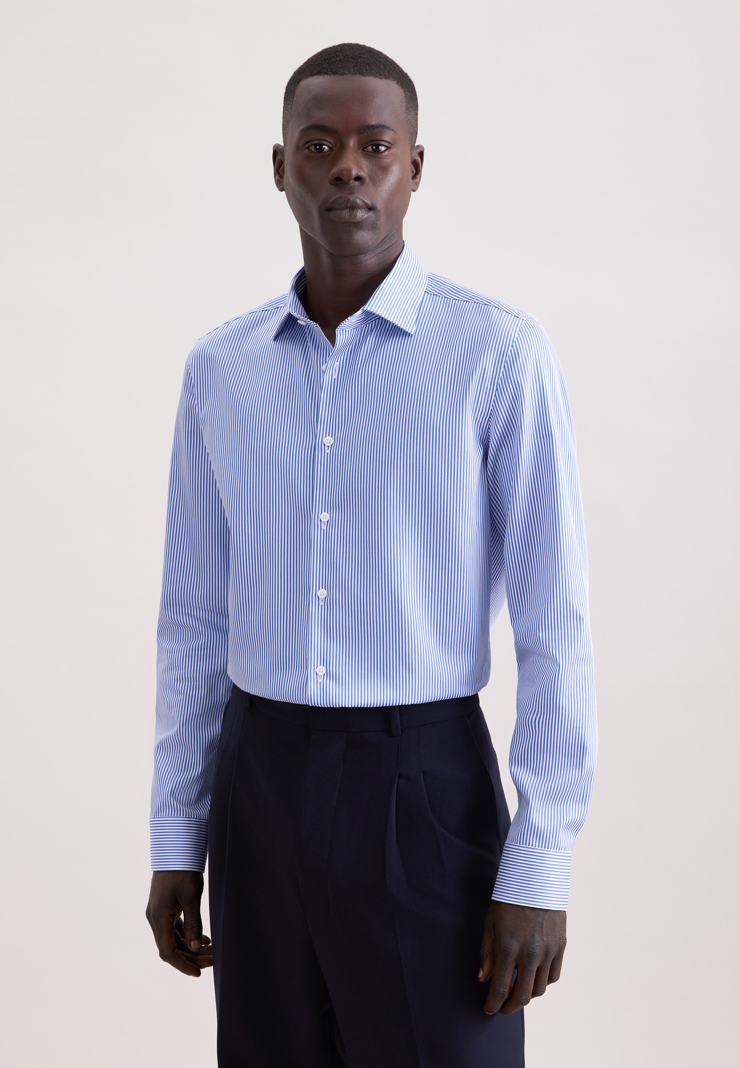 seidensticker Businesshemd »Schwarze Rose« X-Slim 1/1 Kentkragen Gestreift