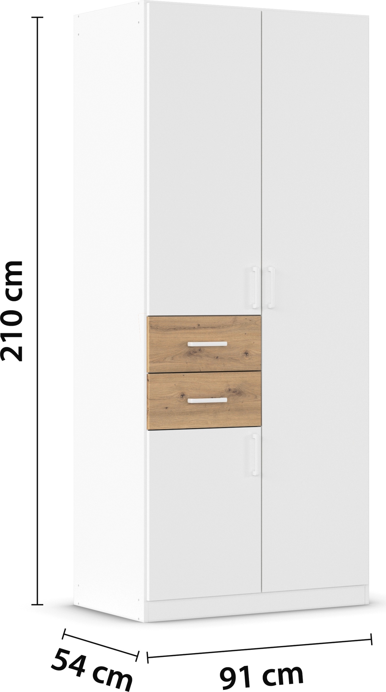 rauch Schlafzimmer-Set »Komplettzimmer Komplettschlafzimmer Schlafzimmer-Set (3-St.) MAIKA«, (Set, 3 tlg.), Schrank 3 Breiten, 2 Höhen, Bett 100 cm, Nachttisch MADE IN GERMANY