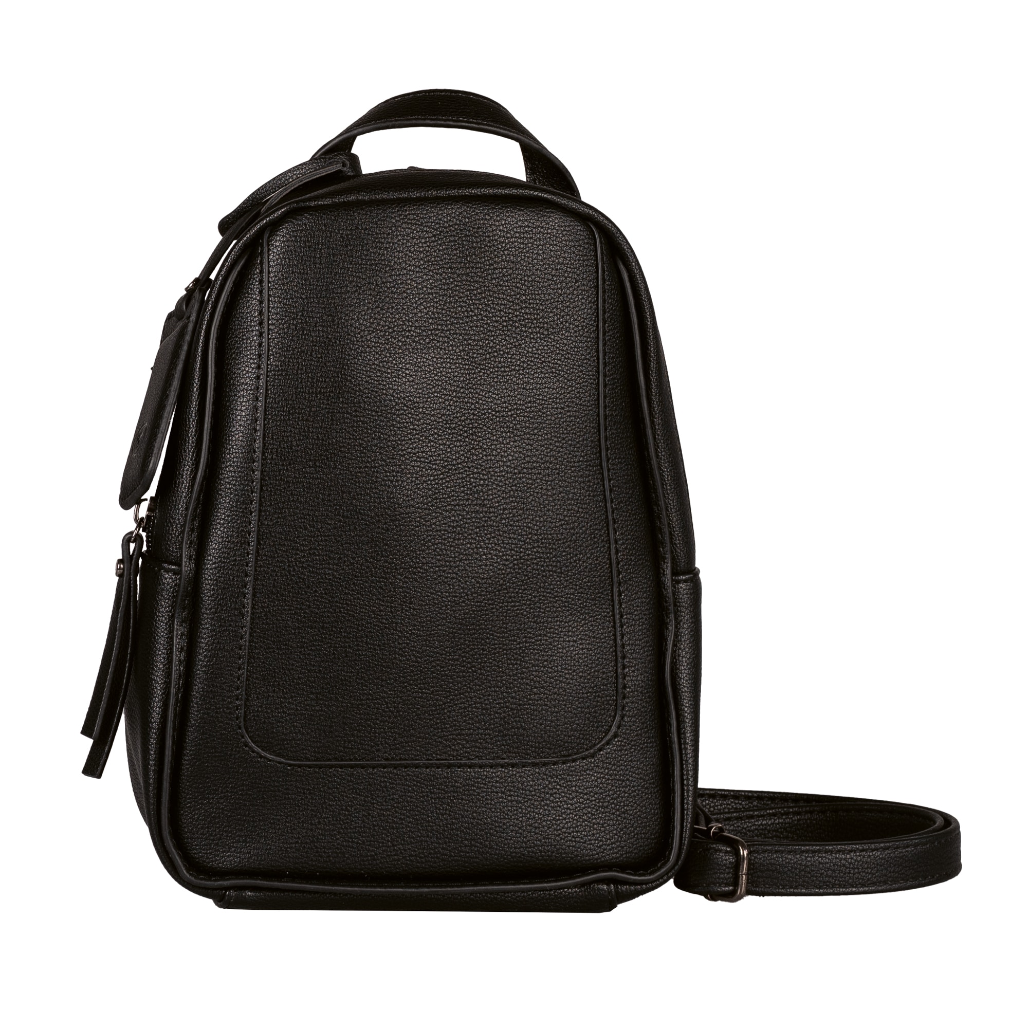 TOM TAILOR Cityrucksack »Adela«, aus Lederimtat in modernen Linienführung und abgesetzter Kantenfarbe