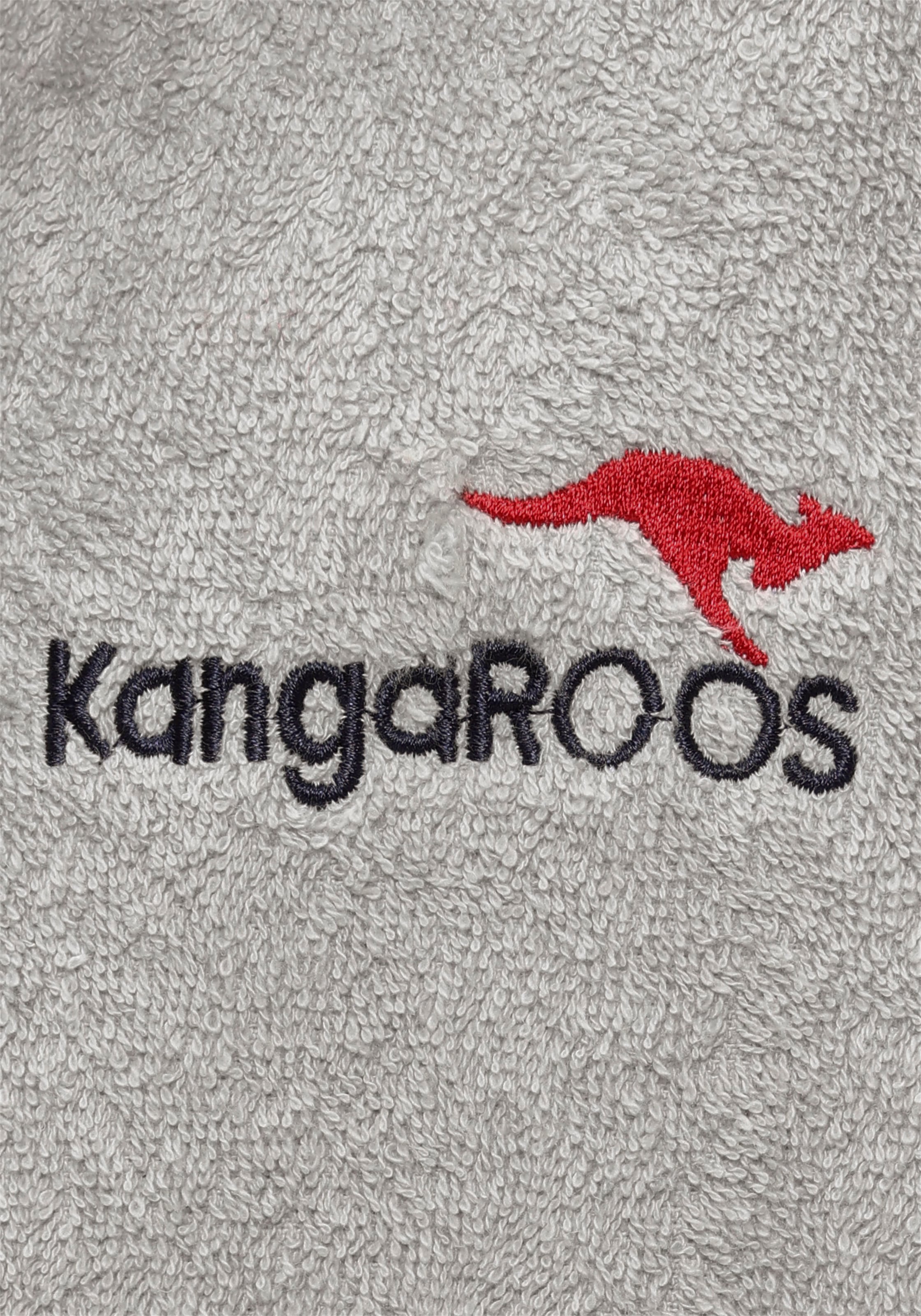 KangaROOS Unisex-Bademantel »Cassidy, für Damen & Herren, Standardlänge & Überlänge«, (1 St.), mit Taschen, Männer und Frauen, Baumwolle, Reise, Hotel, Sauna, S-3XL