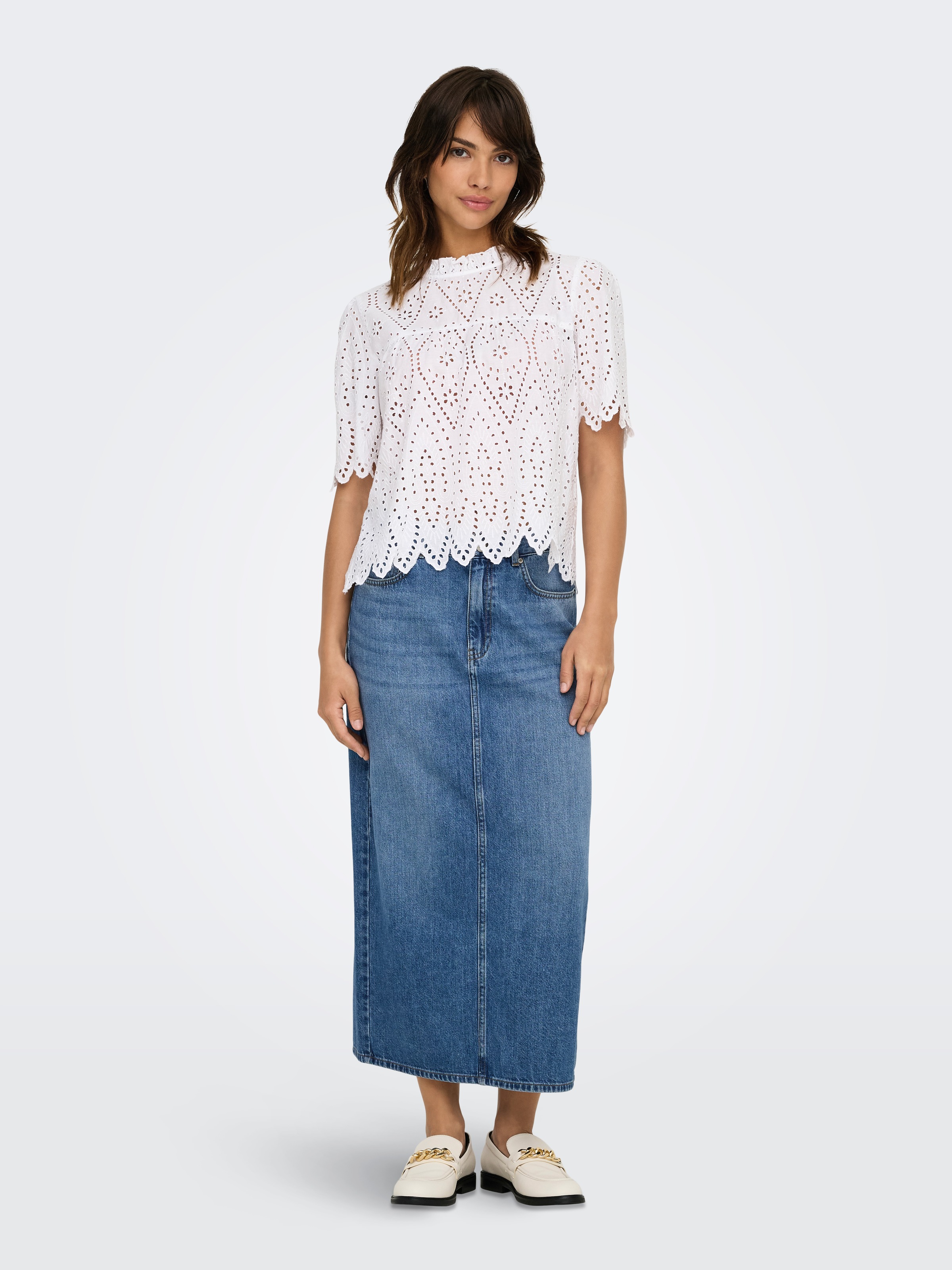 ONLY Jeansrock »ONLLUMI MIDI BACK SLIT SKIRT DNM PIMNOOS«