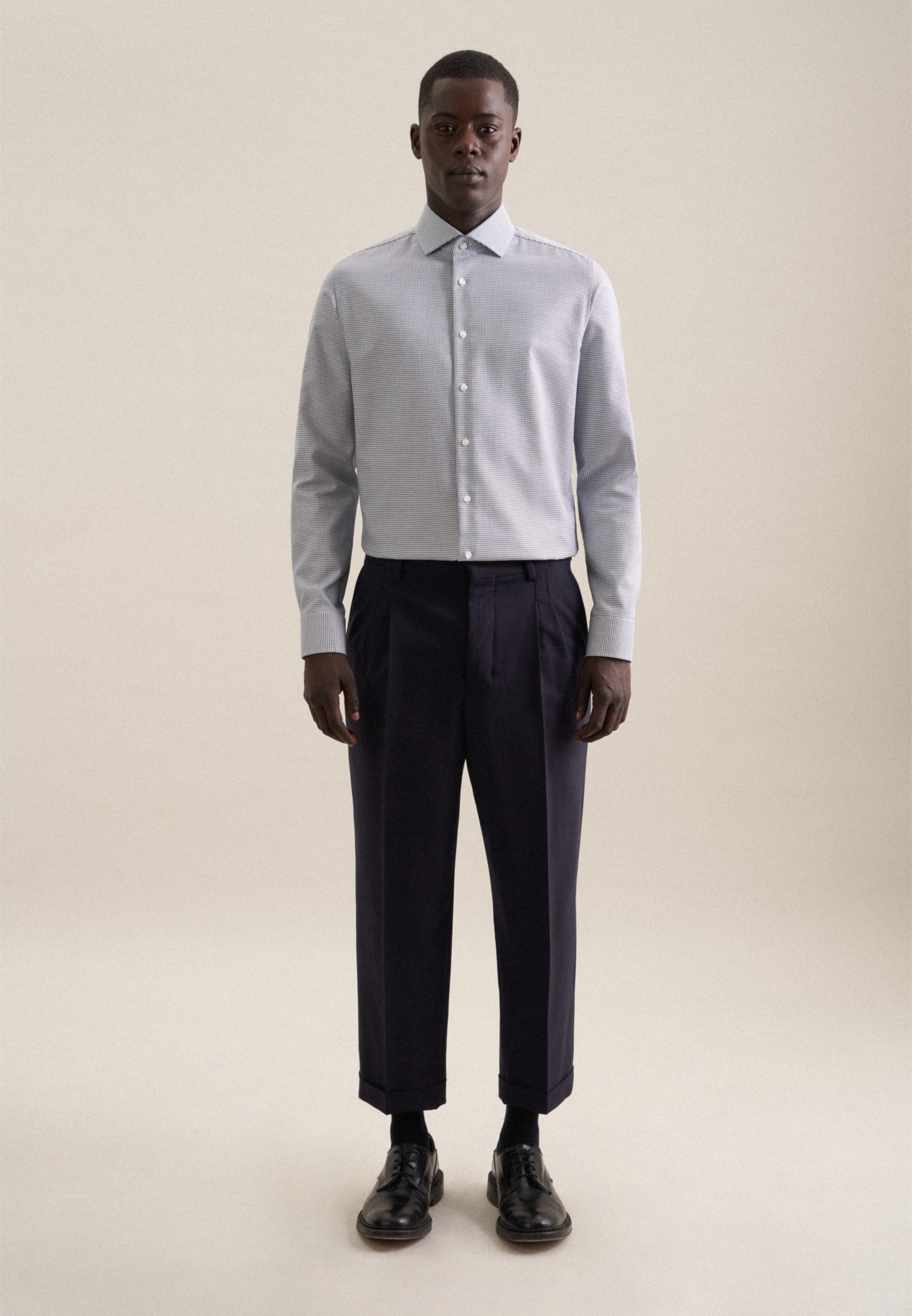 seidensticker Businesshemd »Slim« Slim 1/1 Kentkragen Struktur