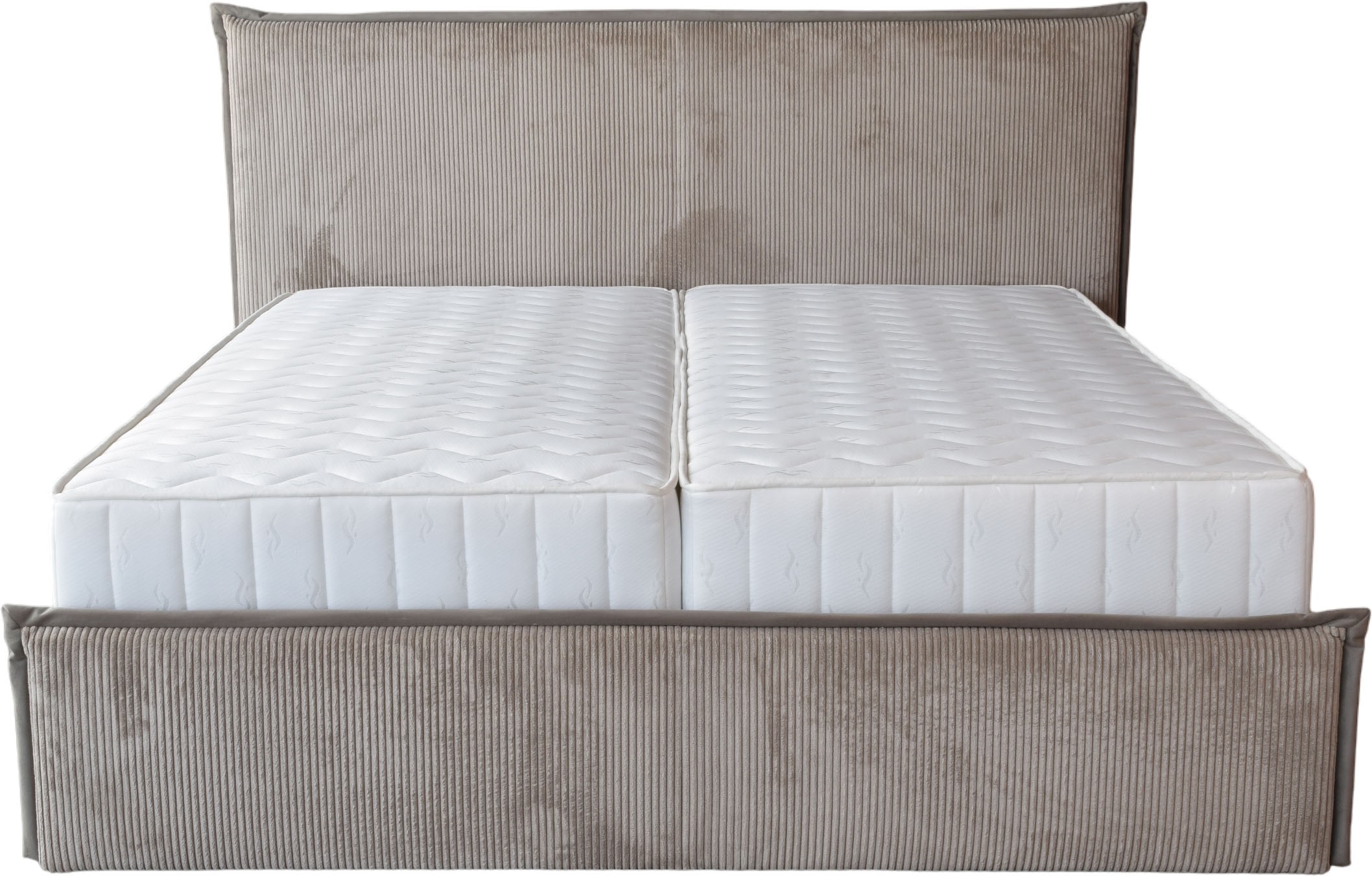 COLLECTION AB Polsterbett »Marla erhältlich in der Breite 180x200cm, mit Cordstoff bezogen« wahlweise mit Lattenrost und King-Matratze (28cm)
