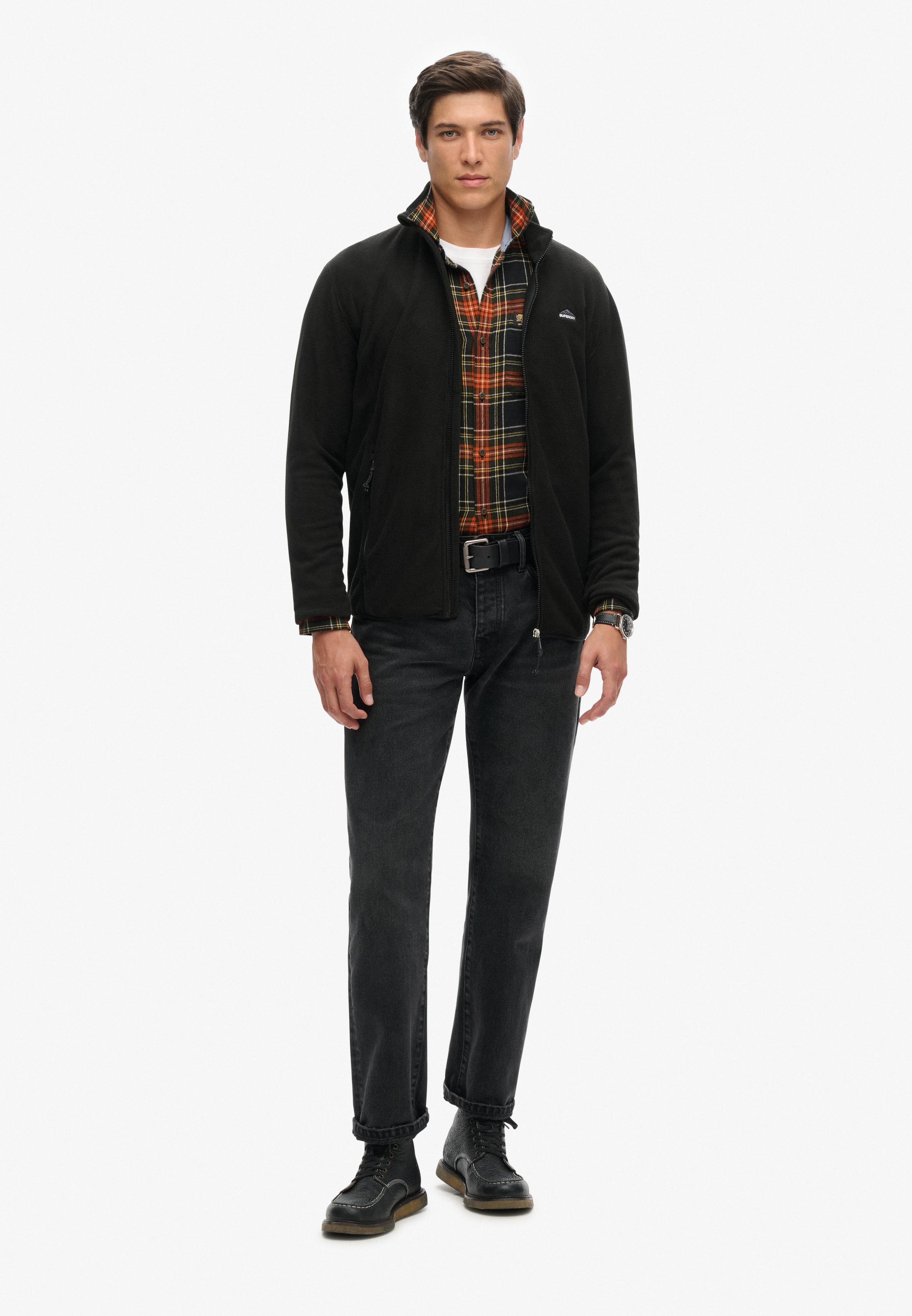 Superdry Fleecejacke »POLAR FLEECE FULL ZIP«, mit Kapuze