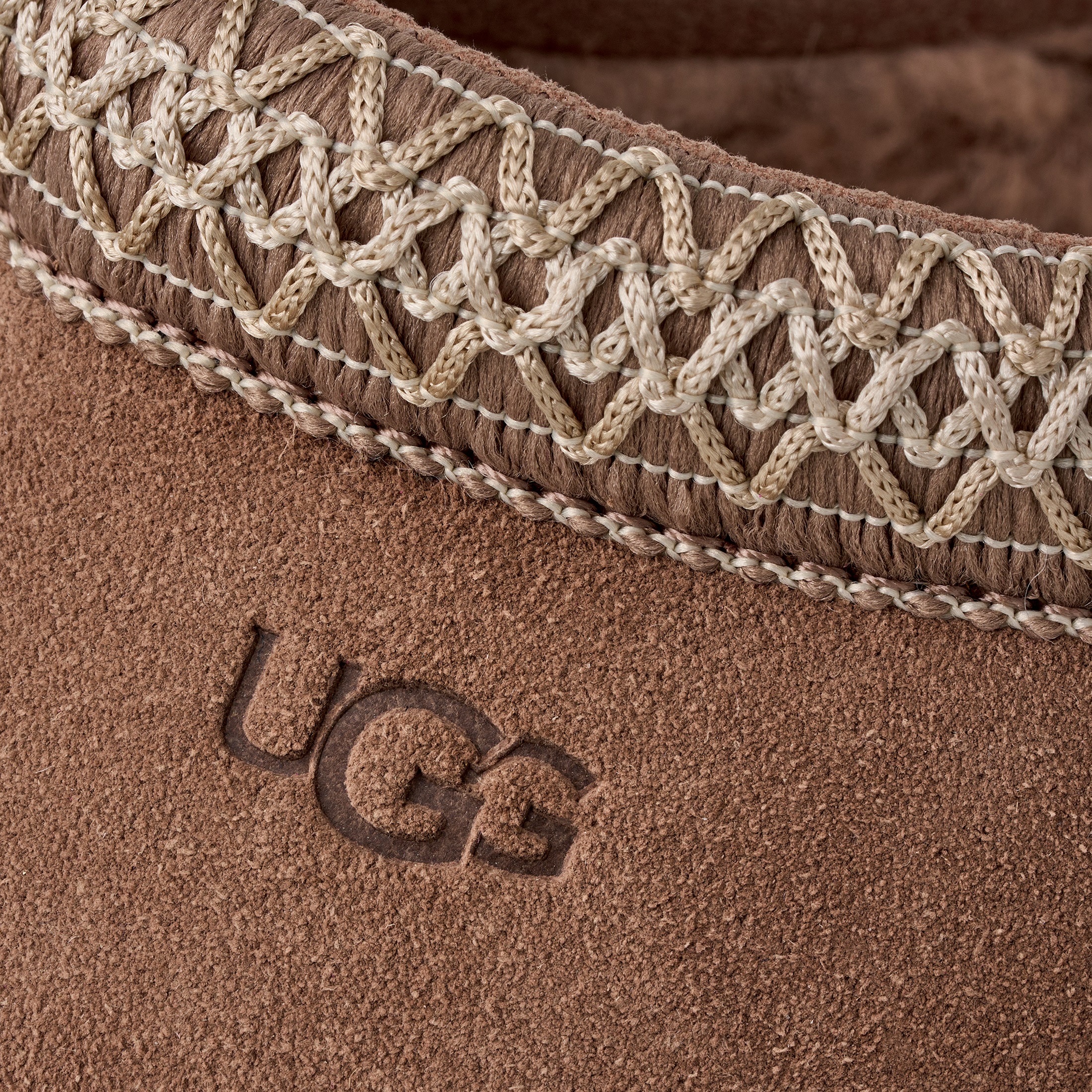 UGG Pantoffel »K TAZZ«  , Plateau Clog, Mule, Hausschuh mit Zierborte