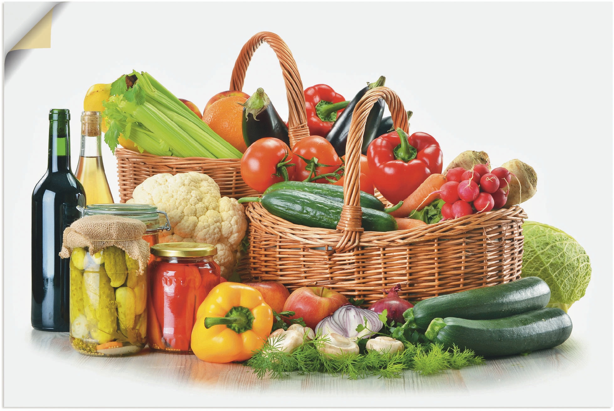 Artland Wandbild »Gemüse Stillleben II«, Lebensmittel, (1 St.), als Poster,  Wandaufkleber in verschied. Größen im OTTO Online Shop | Poster