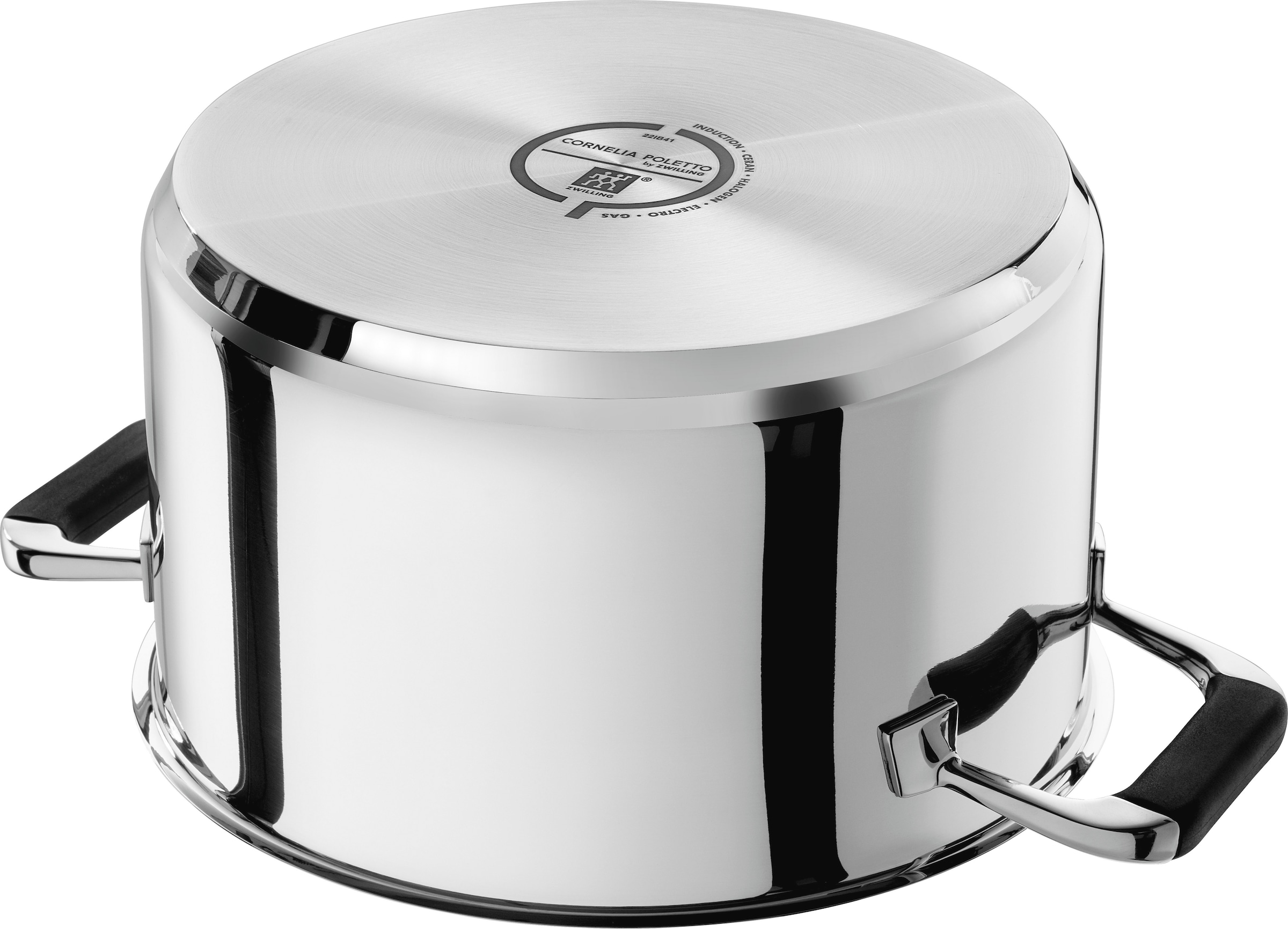 Zwilling Topf-Set »Poletto«, Edelstahl, (Set, 5 tlg.), 18/10 Edelstahl, Rostfrei, Silber, 5-tlg., Induktion
