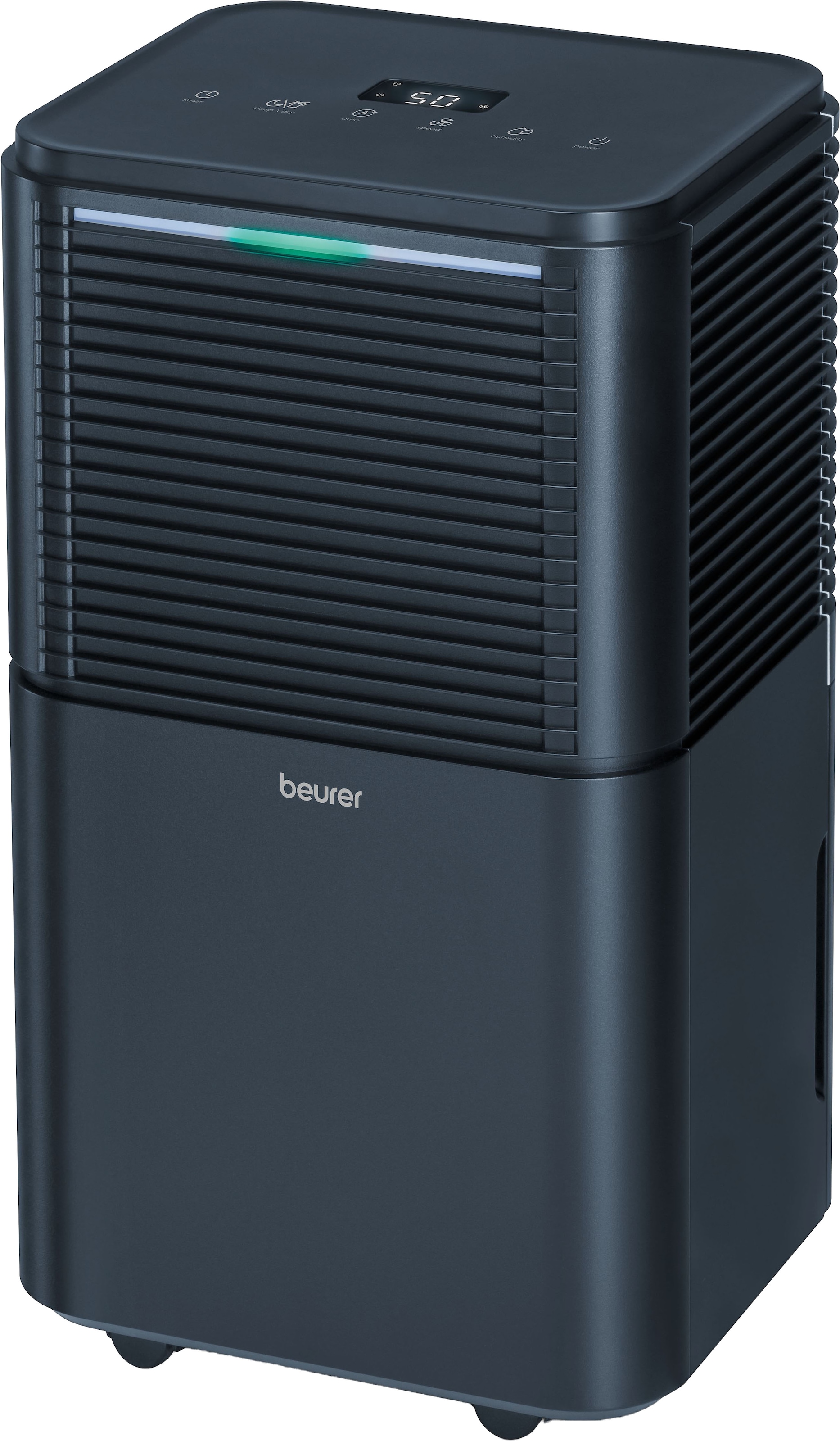 BEURER Luftentfeuchter »LE 150, leistungsstarke Entfeuchtung bis zu 12 Liter pro Tag« Entfeuchtung 12 l/Tag Tank 2 l Mit Automatikmodus, Einstellung der Wunschluftfeuchtigkeit, Nachtmodus