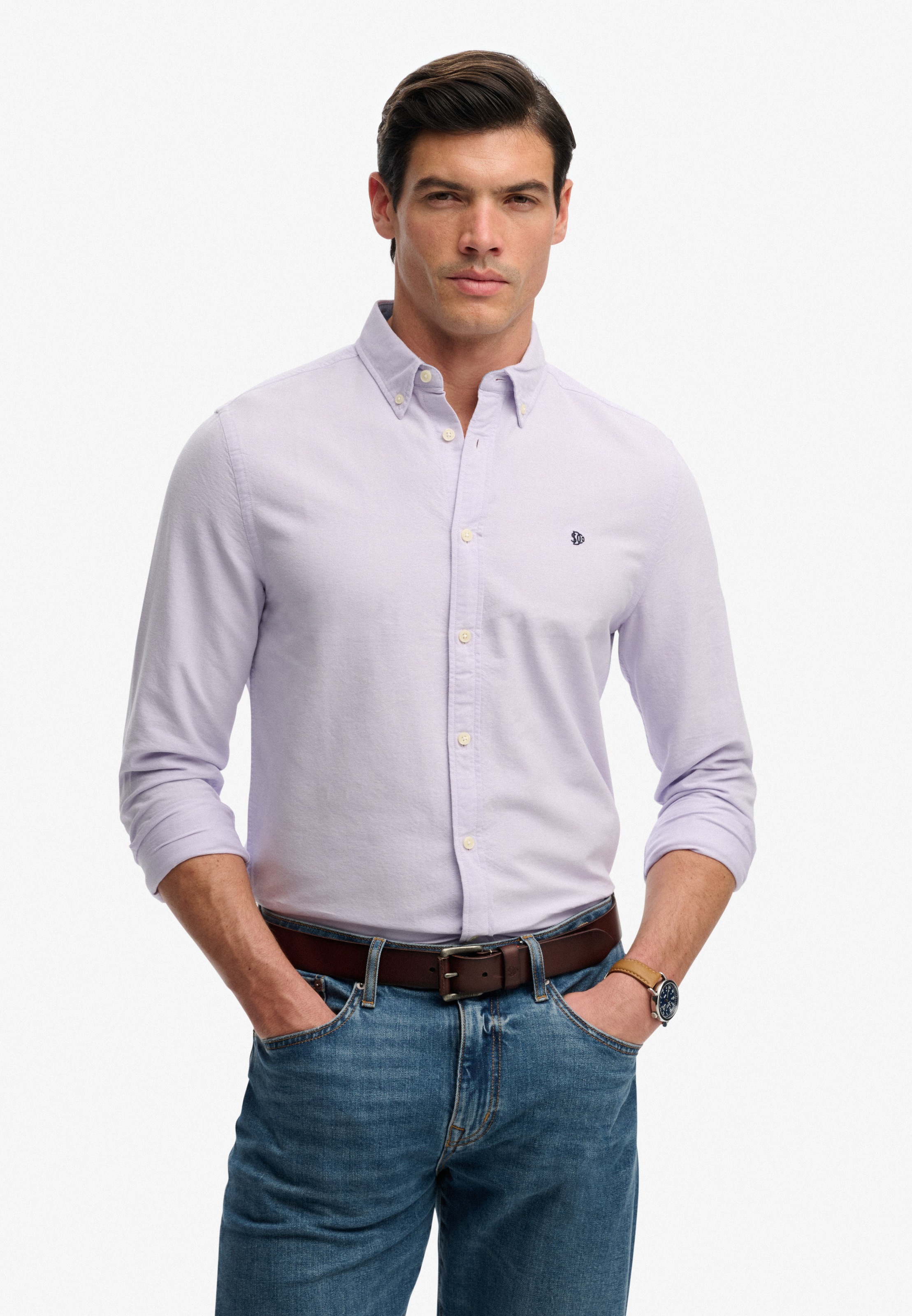 Superdry Langarmhemd »PREPPY OXFORD L/S SHIRT« Baumwolle, regular fit