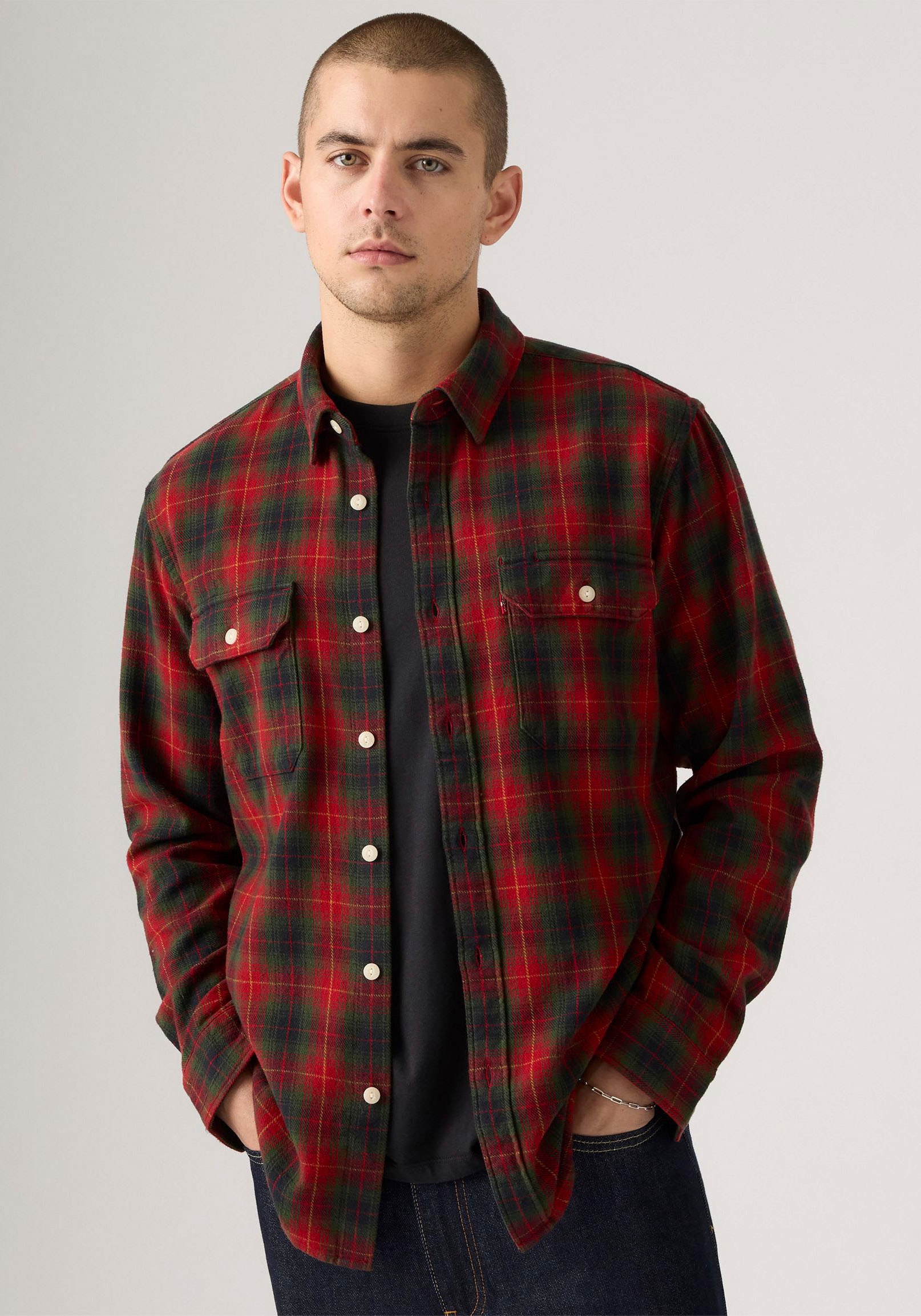 Levi's® Flanellhemd »JACKSON WORKER«, mit durchgehender Knopfleiste