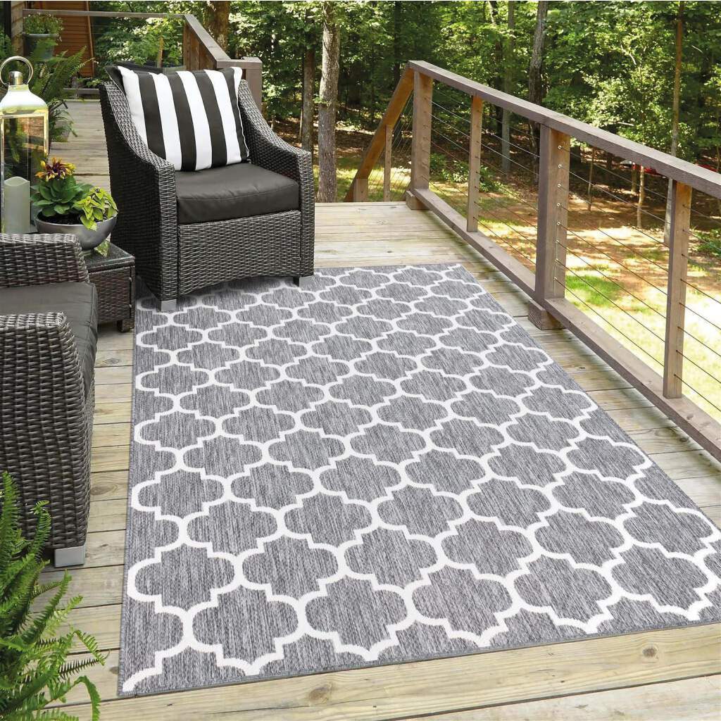 Carpet City Outdoorteppich »Outdoor 462«, rechteckig, 5 mm Höhe, Läufer, UV-beständig, Flachgewebe, auch quadratisch, In- und Outdoor