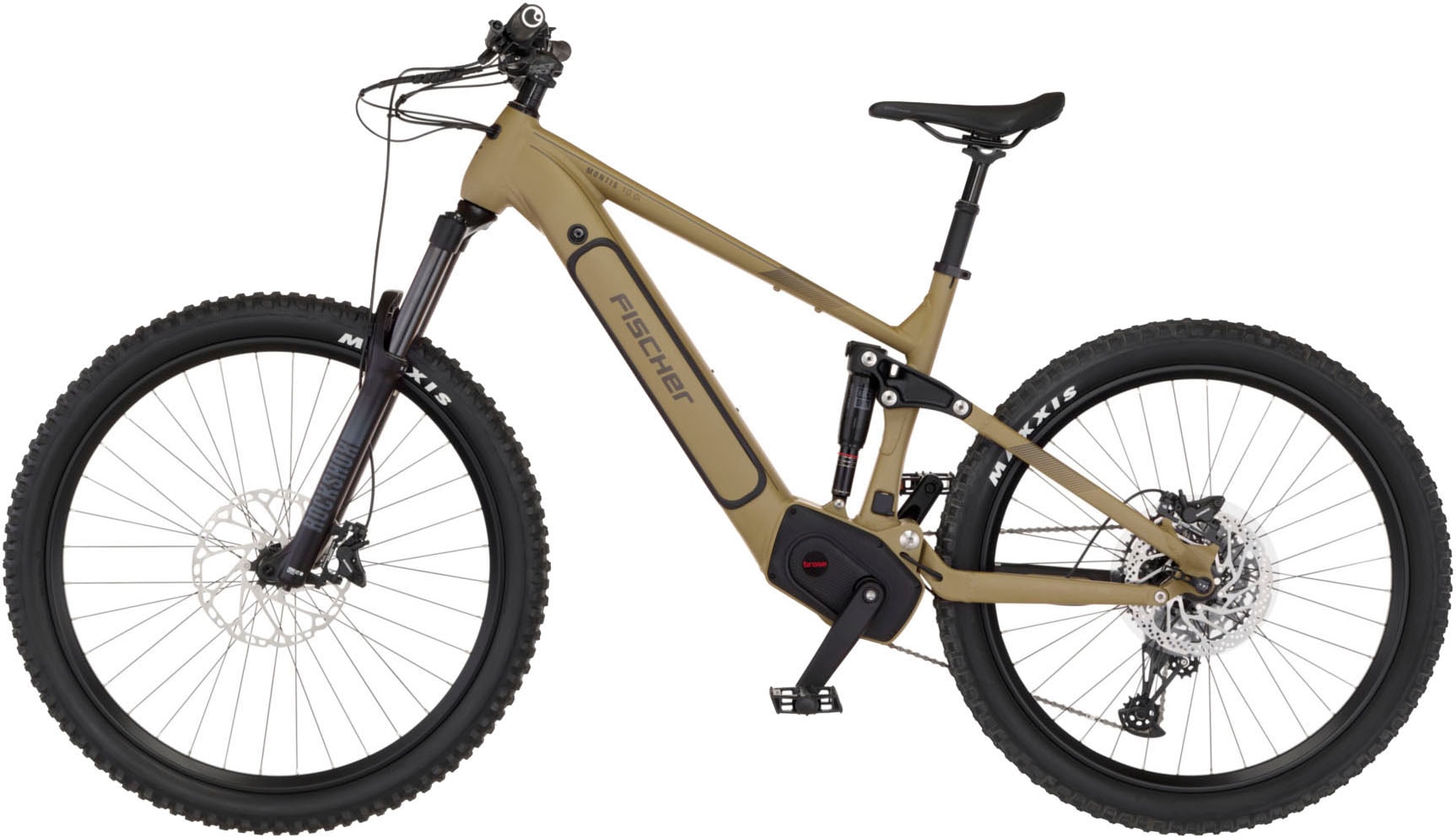 FISCHER Fahrrad »MONTIS 10.0i Fully 711« 12 Gang SRAM SX 11-50 Kettenschaltung Schaltwerk Mittelmotor mit Akku-Ladegerät | mit Werkzeug,  Pedelec, Elektrofahrrad für Damen und Herren, MTB