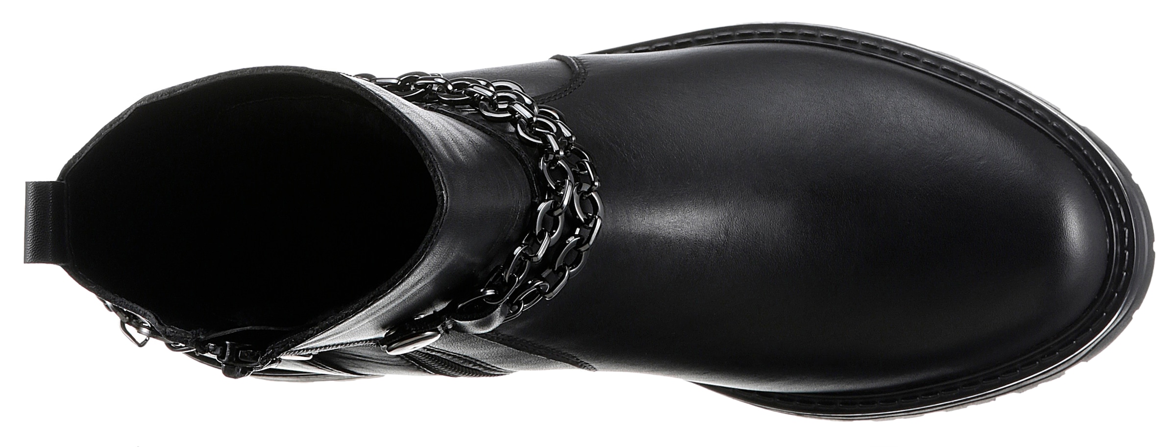 Remonte Stiefelette »Elisabeth Hurley-Collection«, Blockabsatz, Bikerboots, Chunky-Boots mit Innenreißverschluss