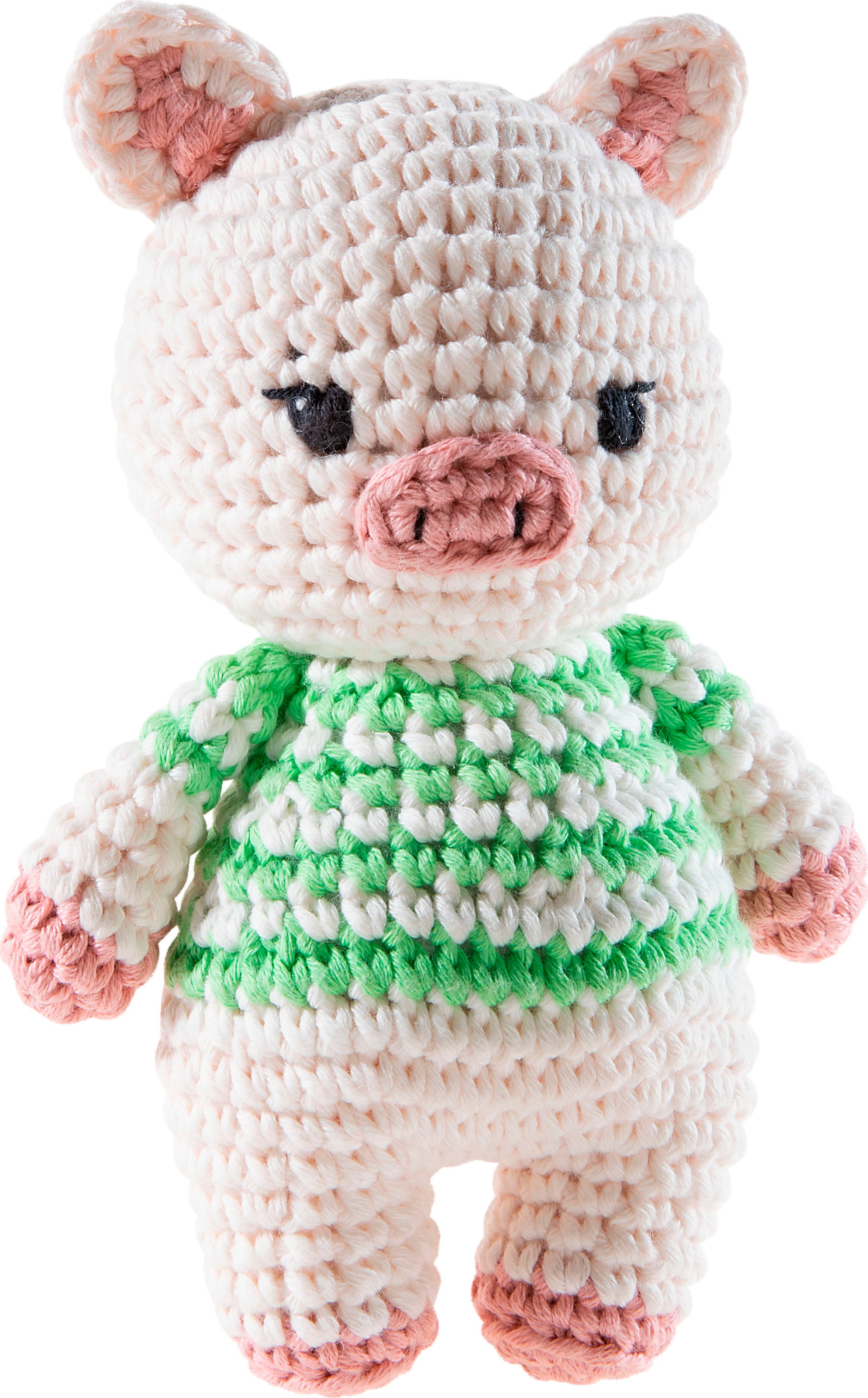 Heunec Kuscheltier »Crochi, Häkel-Freund Schwein« in beige