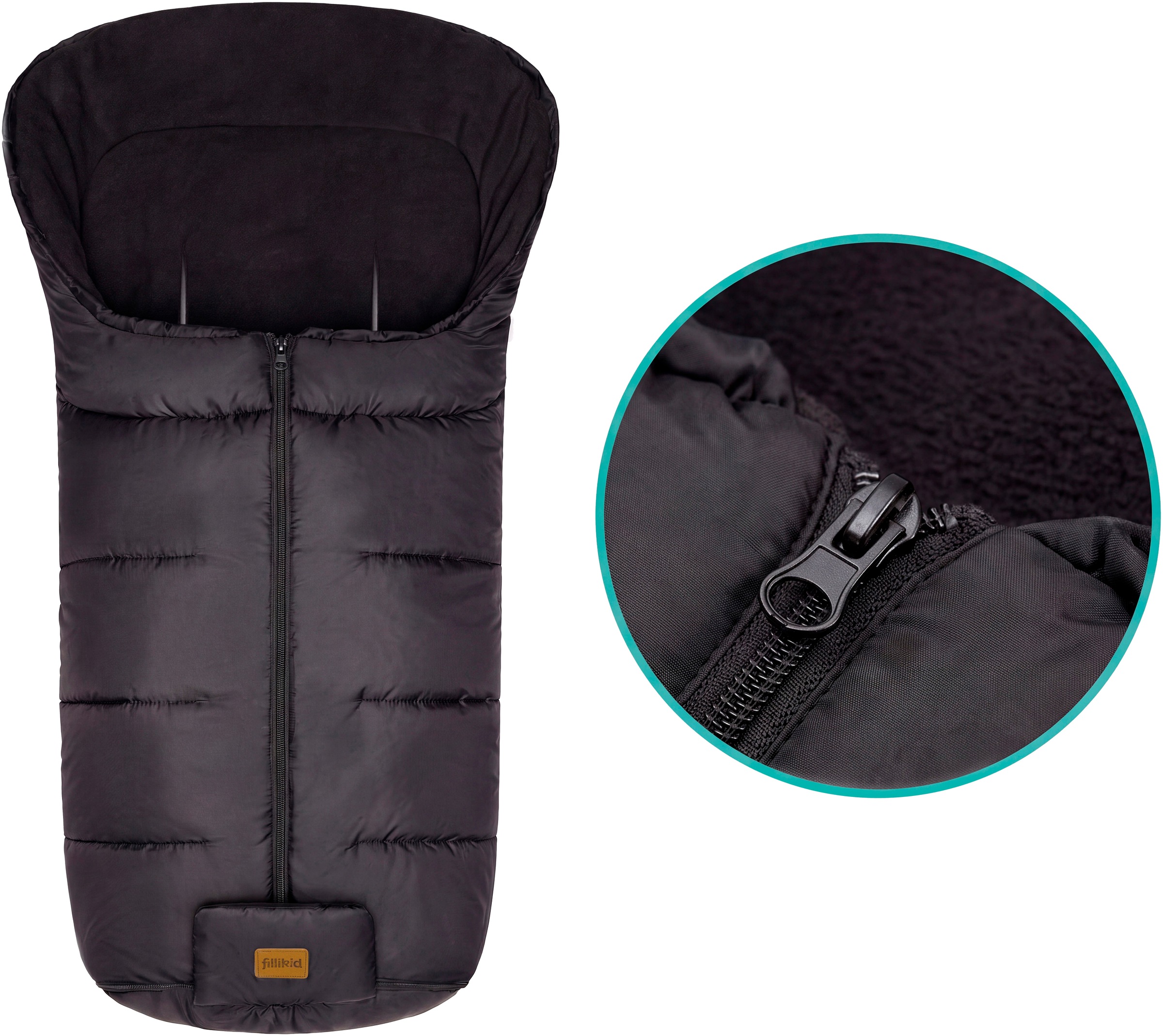 Fillikid Fußsack »Eco Big Winterfußsack, schwarz«