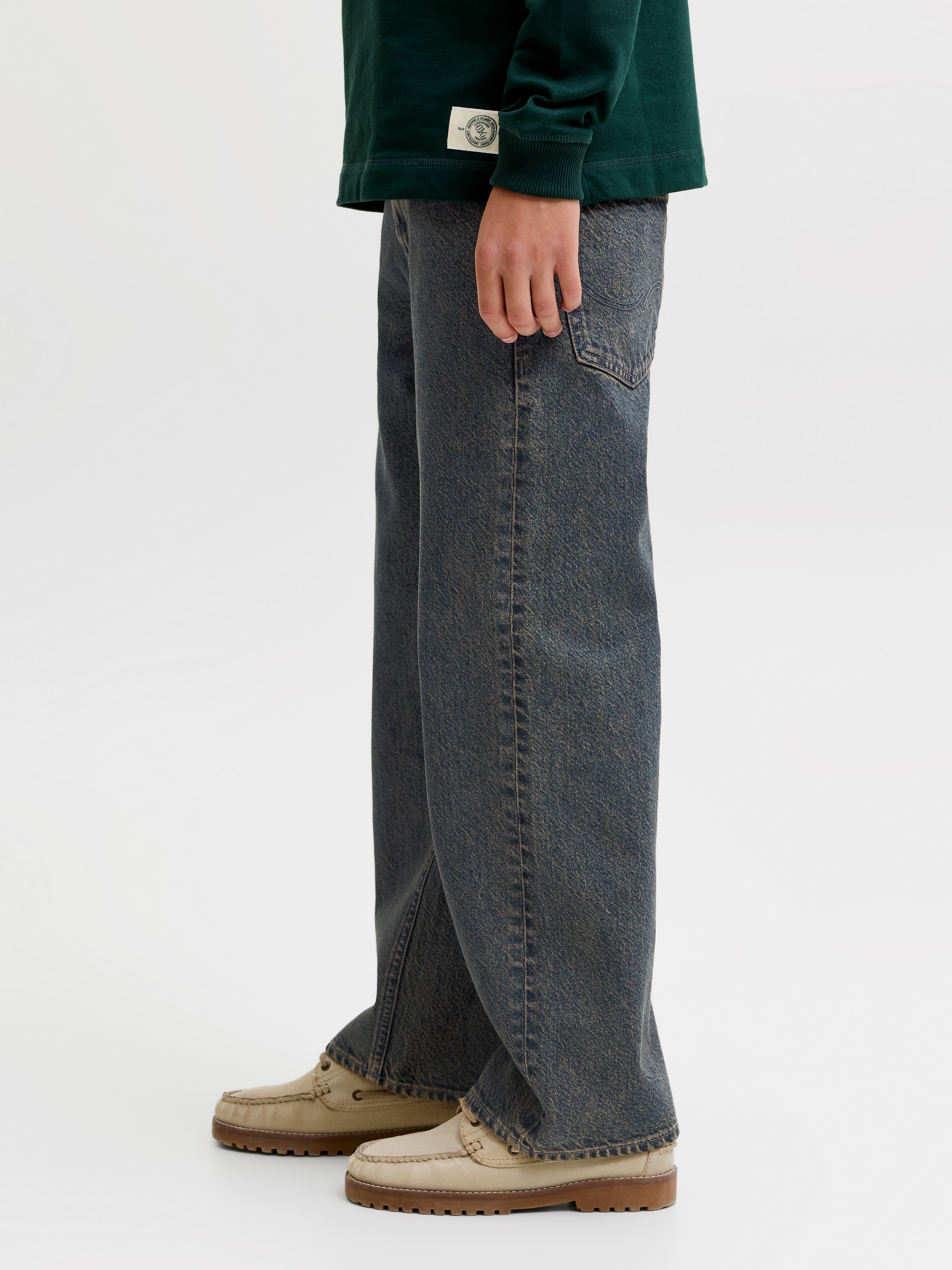 Jack & Jones Junior Relax-fit-Jeans »JJIALEX JJORIGINAL SQ 429 SN JNR« Baumwolle, relaxed fit