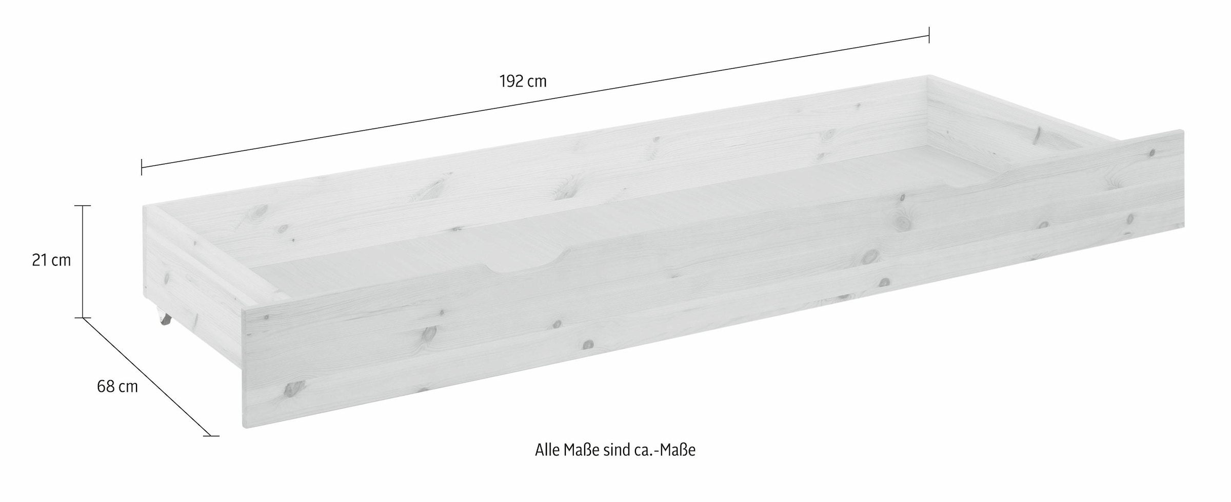 Home affaire Schubkasten »KERO«, passend zum Massivholzbett 'KERO', Breite 192 cm
