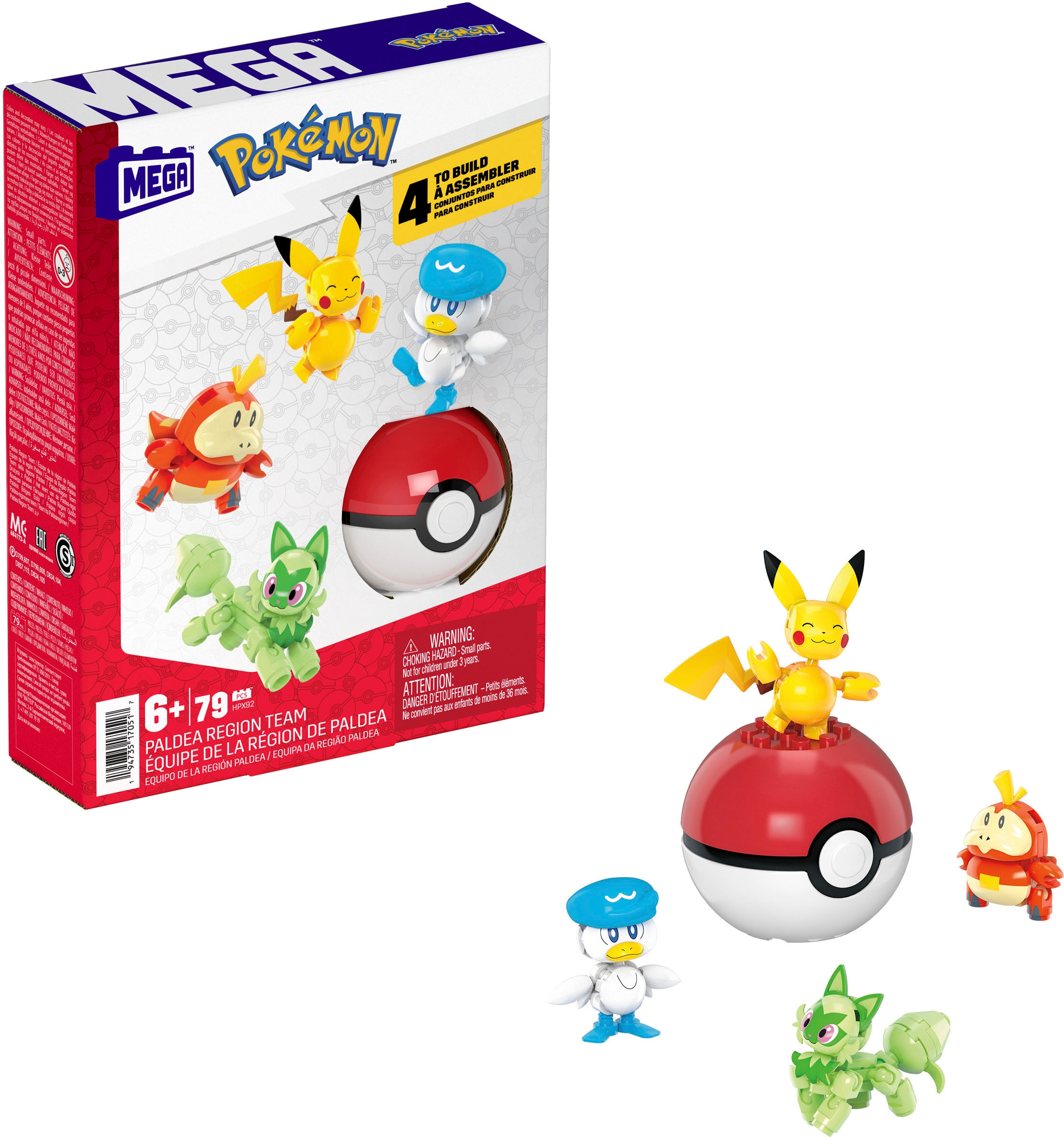 MEGA Spielbausteine »MEGA Pokémon, Paldea Region Team«, (79 St.) online  kaufen | OTTO