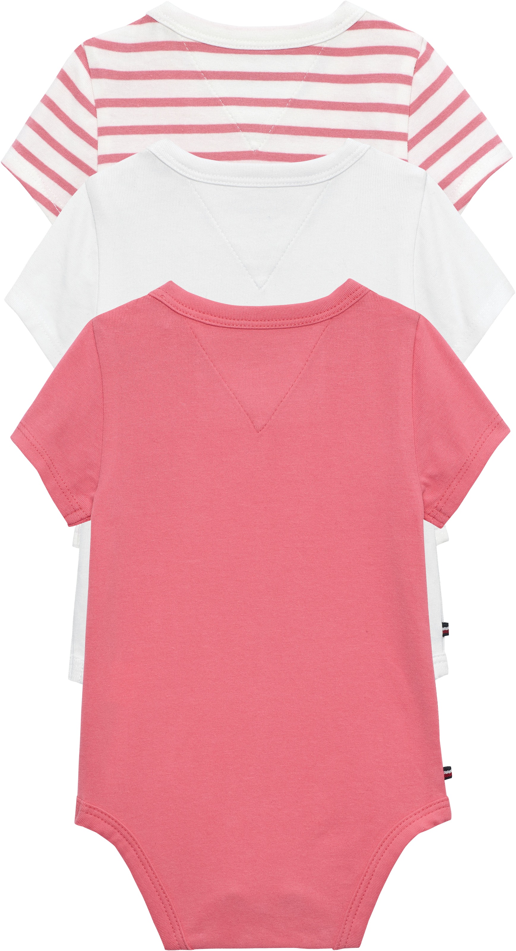 Tommy Hilfiger Body »FLAG SMILE 3 PACK BODY« Set, 3 Regular fit mit Rundhalsausschnitt für Babys