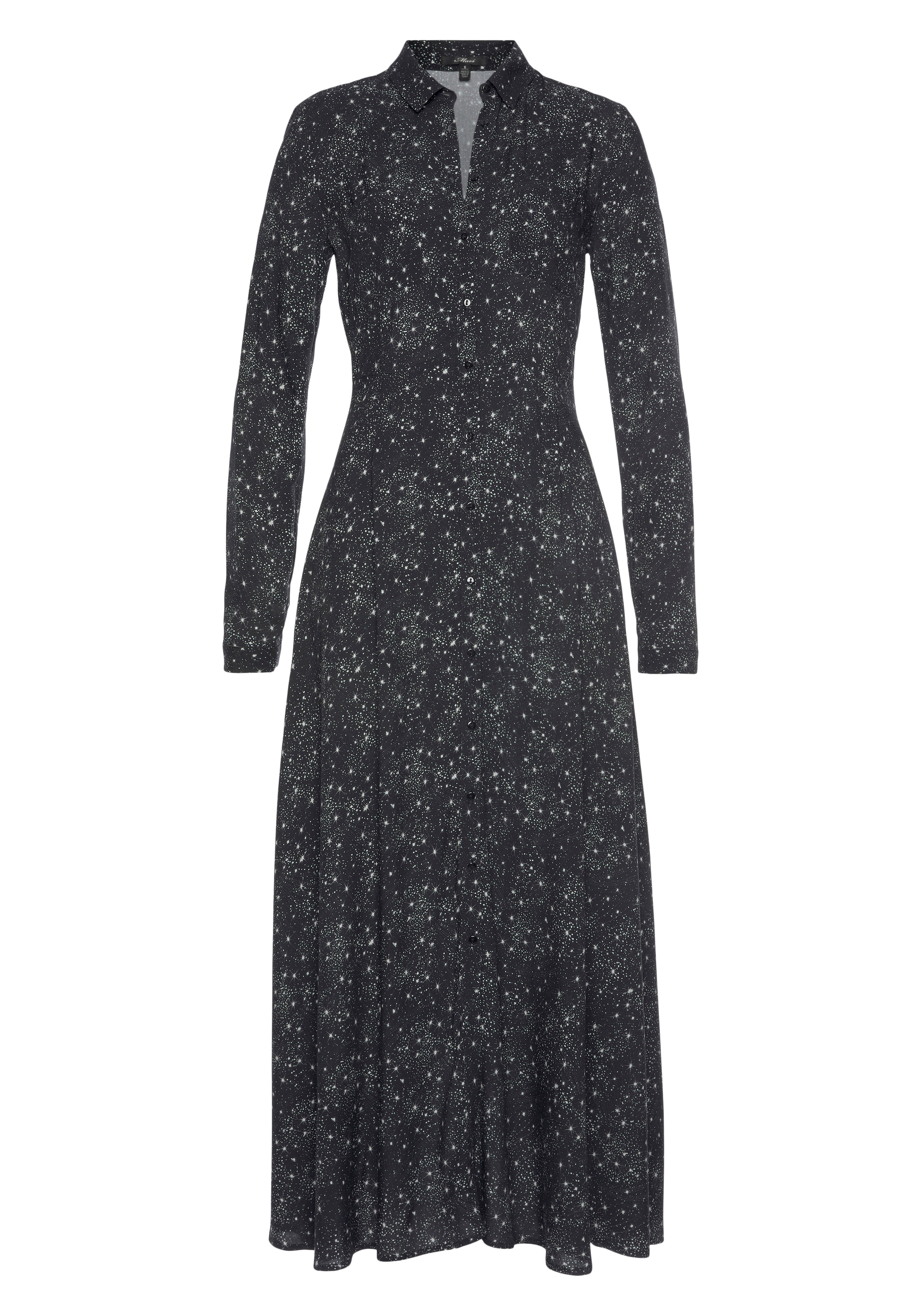 Mavi Maxikleid »PRINTED DRESSPANTS WITH BELT«, im Allover Sternenmuster