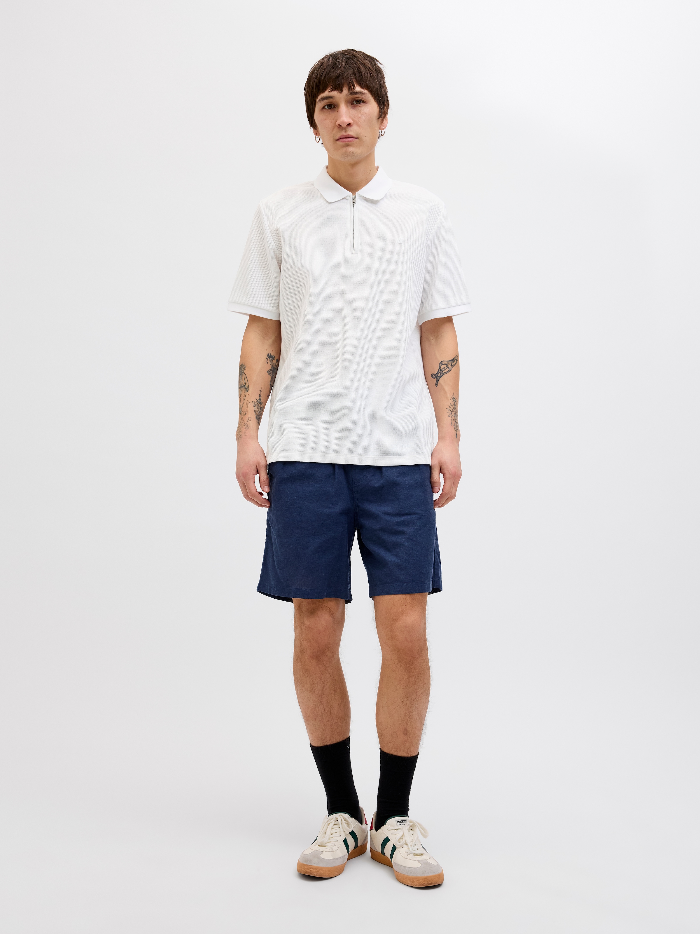 Jack & Jones Poloshirt »JJEAUSTIN ZIP POLO SS NOOS«, mit Polokragen