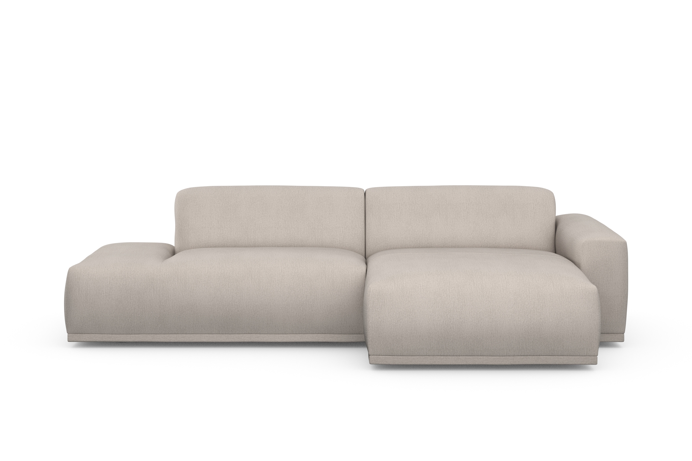 TRENDMANUFAKTUR Ecksofa Braga, aus 2 Teilen, moderner Cord-Stoff