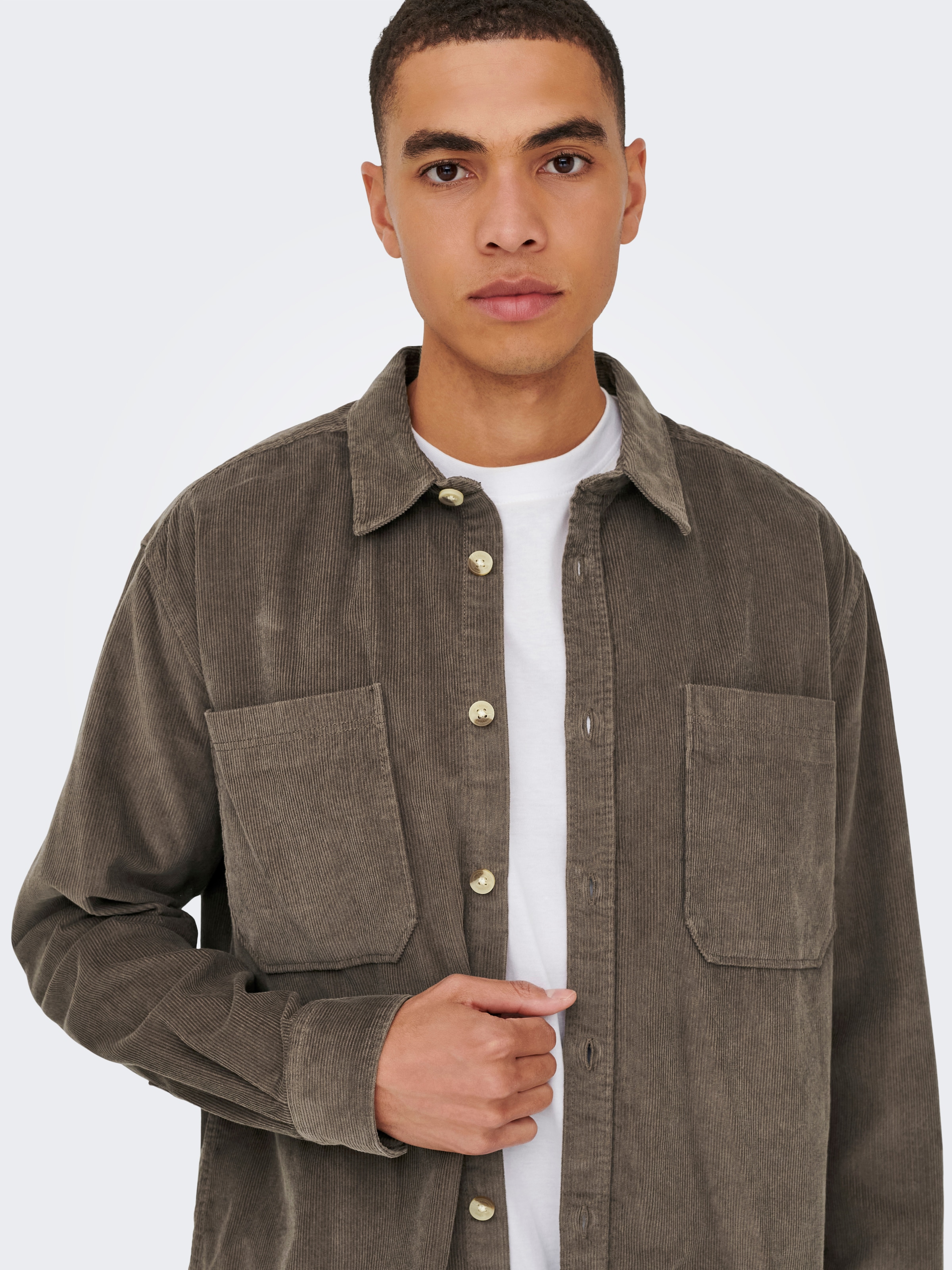 ONLY & SONS Langarmhemd »OS ONSALP RLX 2PKT WASHD COR«