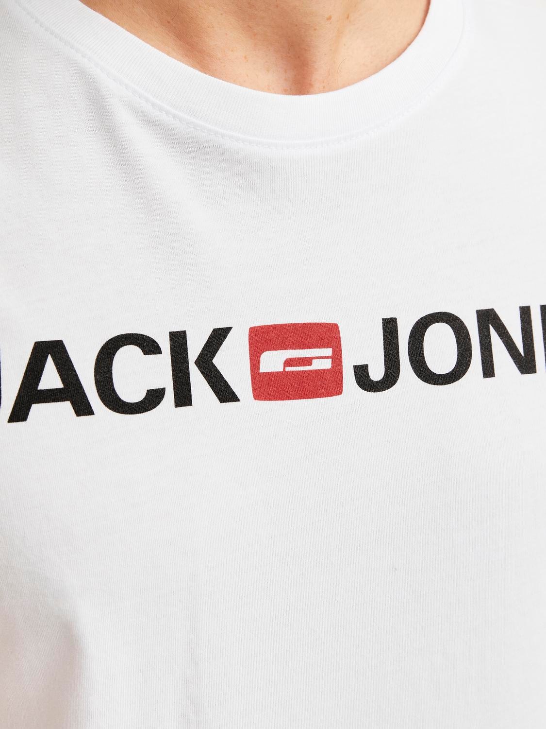 Jack & Jones Rundhalsshirt »JJECORP LOGO TEE SS CREW NECK 3PKMP NOOS«, 3er Packung