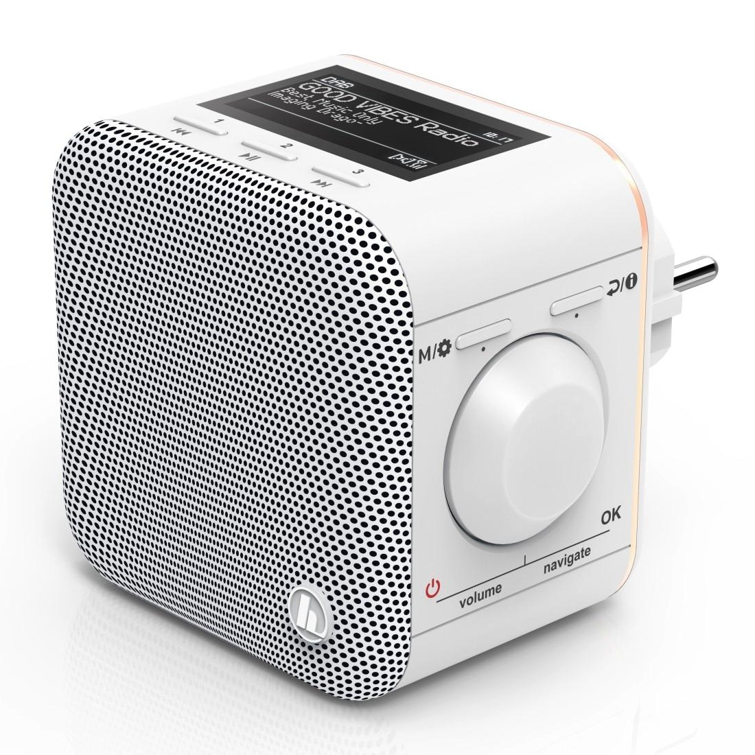 Hama Digitalradio (DAB+) »Steckdosenradio, DAB Radio f. Steckdose, Bluetooth/FM DR40BT-PlugIn«