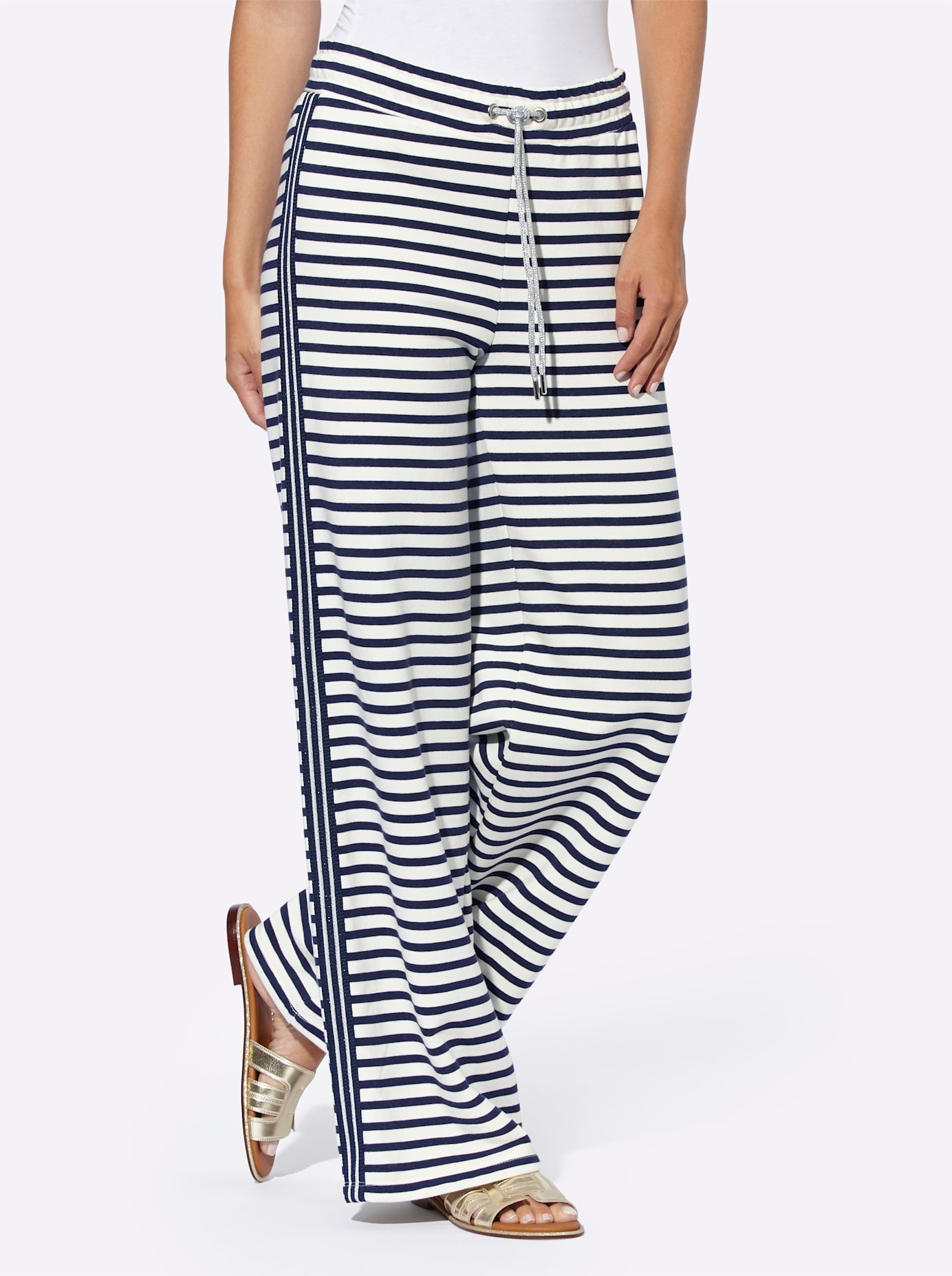 Heine Damen Jerseyhose in blau, Größe 38