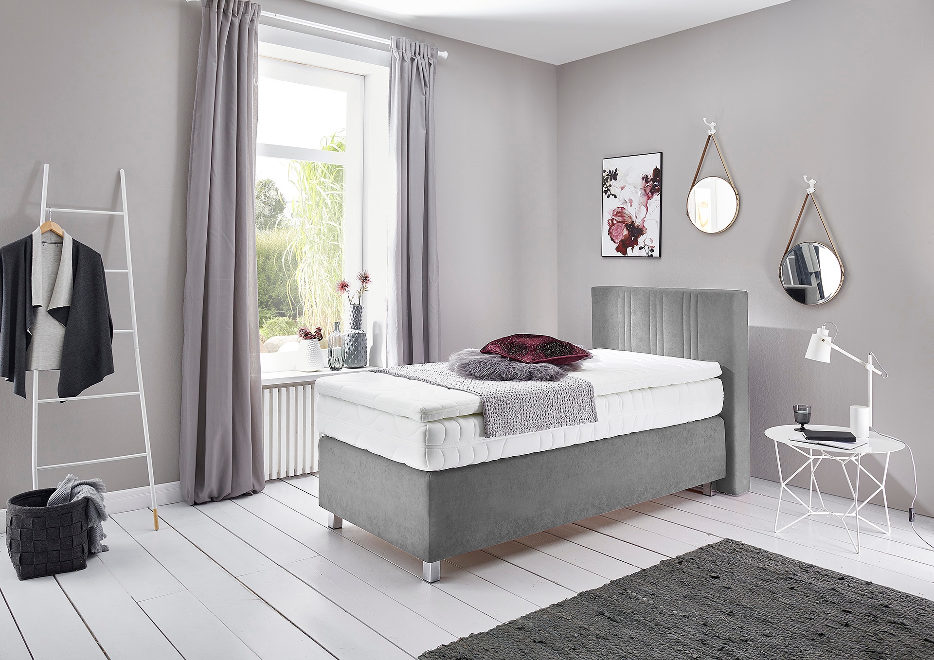 Westfalia Schlafkomfort Boxspringbett wahlweise mit Bettkasten und Topper